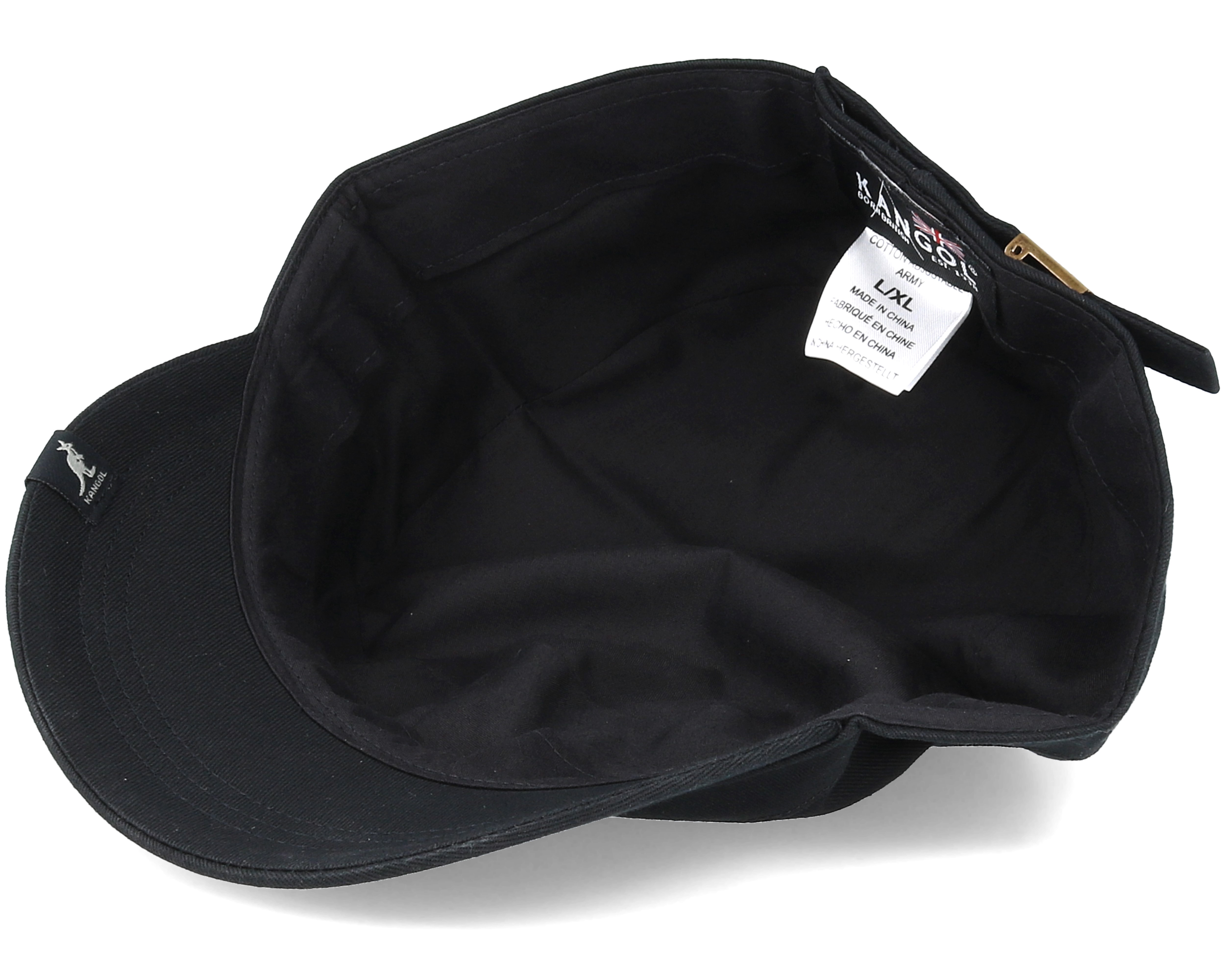 Cotton Adjustable Black Army Kangol caps Hatstore.co.uk