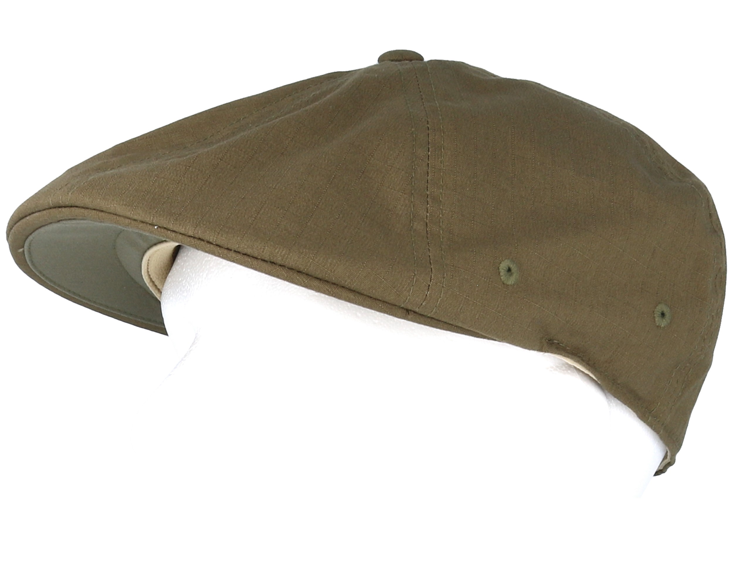 Ripstop Flexfit 504 Army Green Flat Cap Kangol caps Hatstore.co.uk