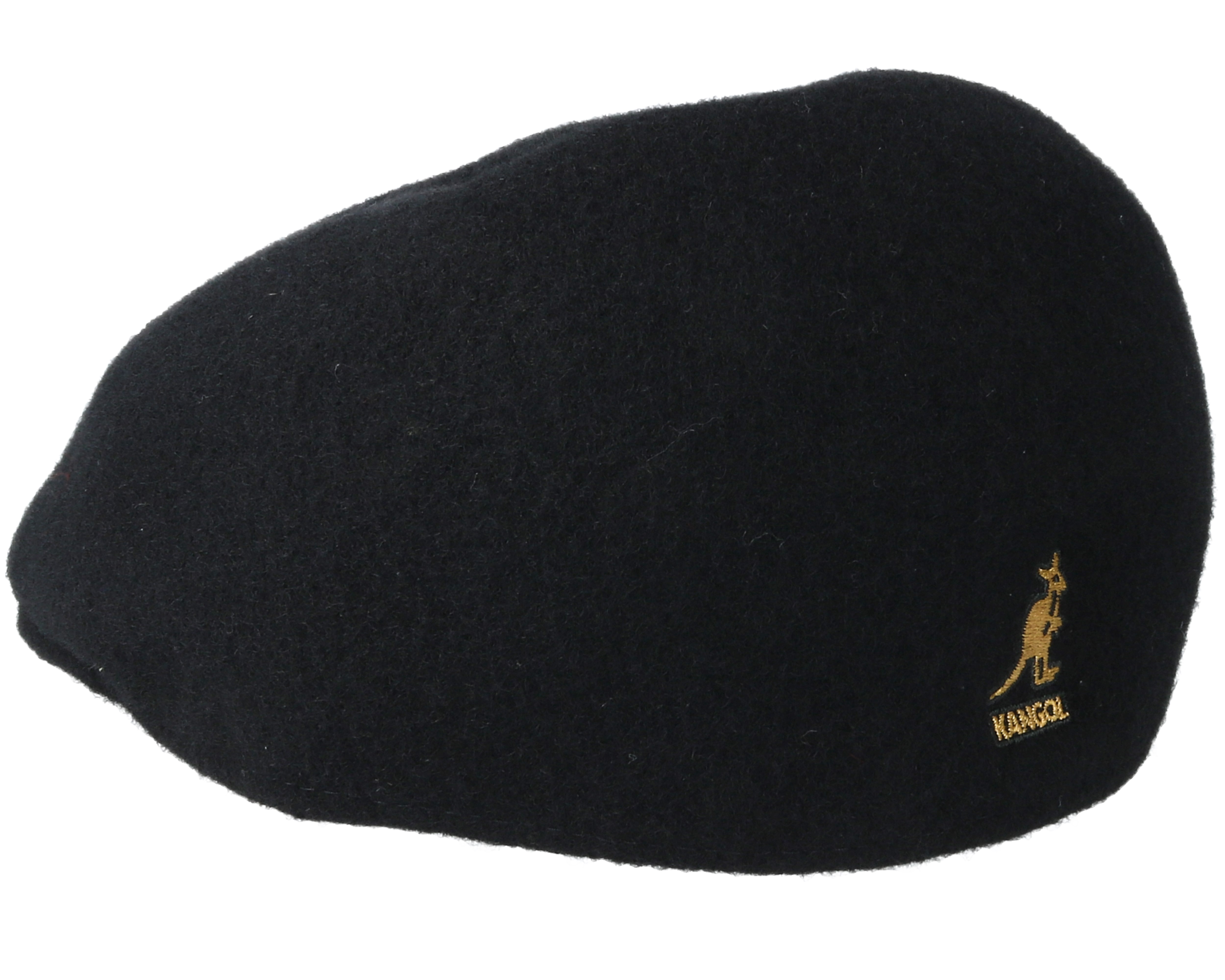 Seamless wool 507 Black Flat Cap Kangol cap Hatstore.de