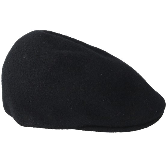 Kangol Seamless Wool 507 Flat Cap Black