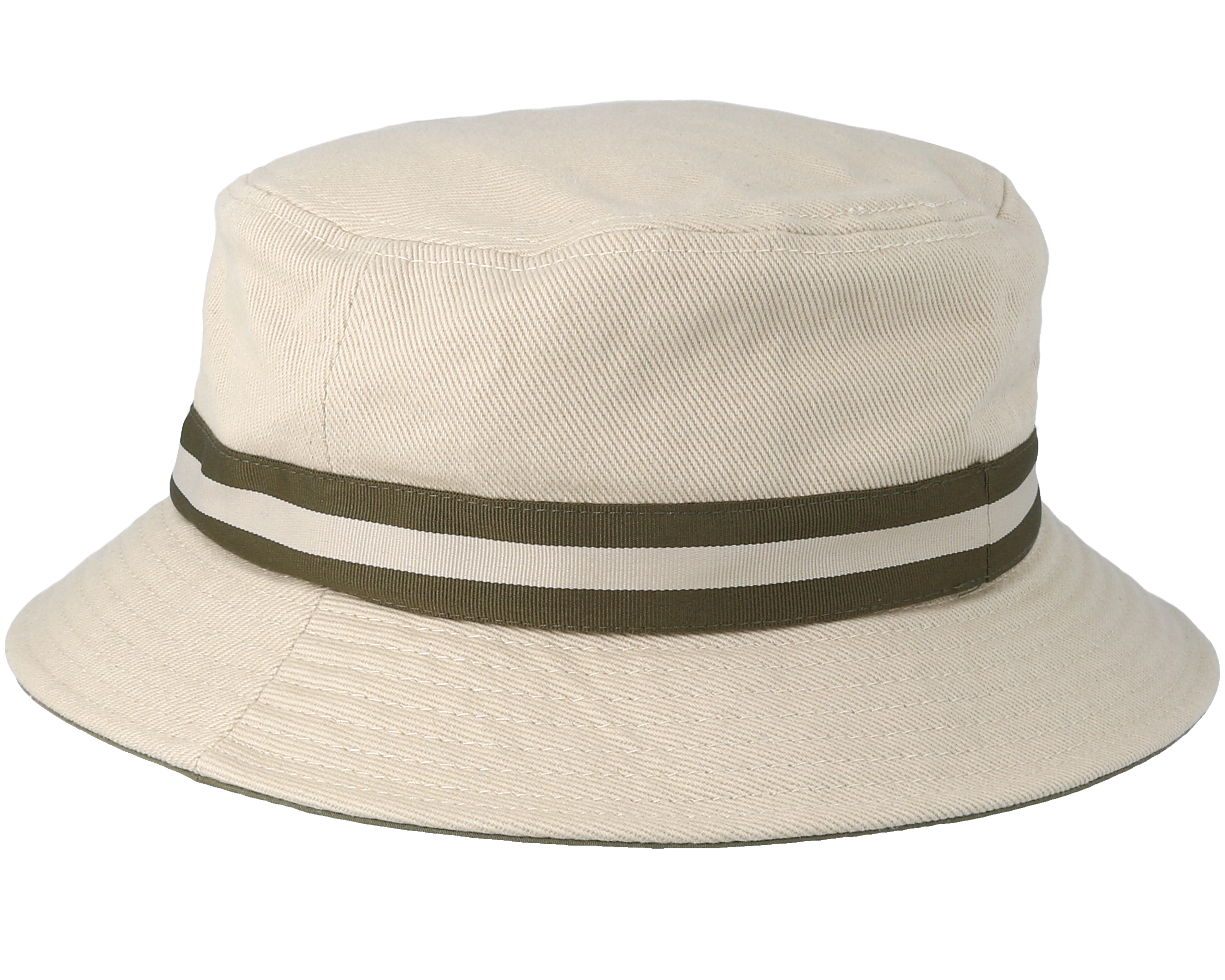 Stripe Lahinch Beige Bucket - Kangol hats | Hatstore.co.uk