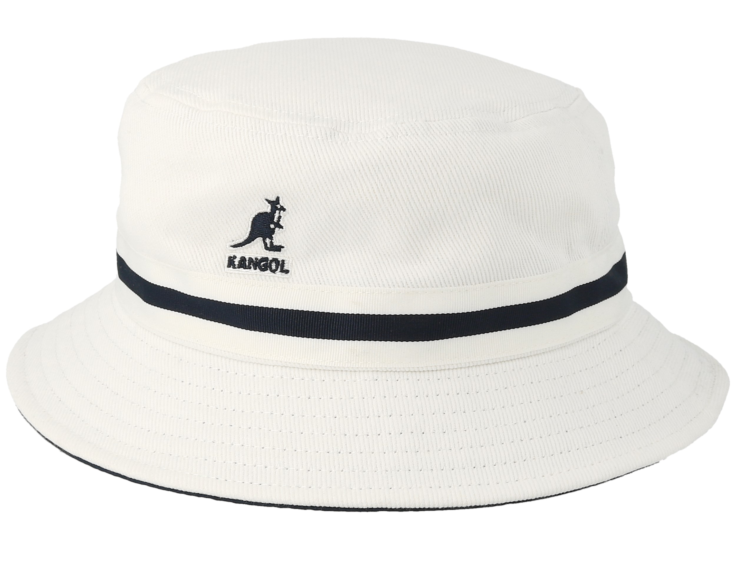 Stripe Lahinch White Bucket Kangol hats