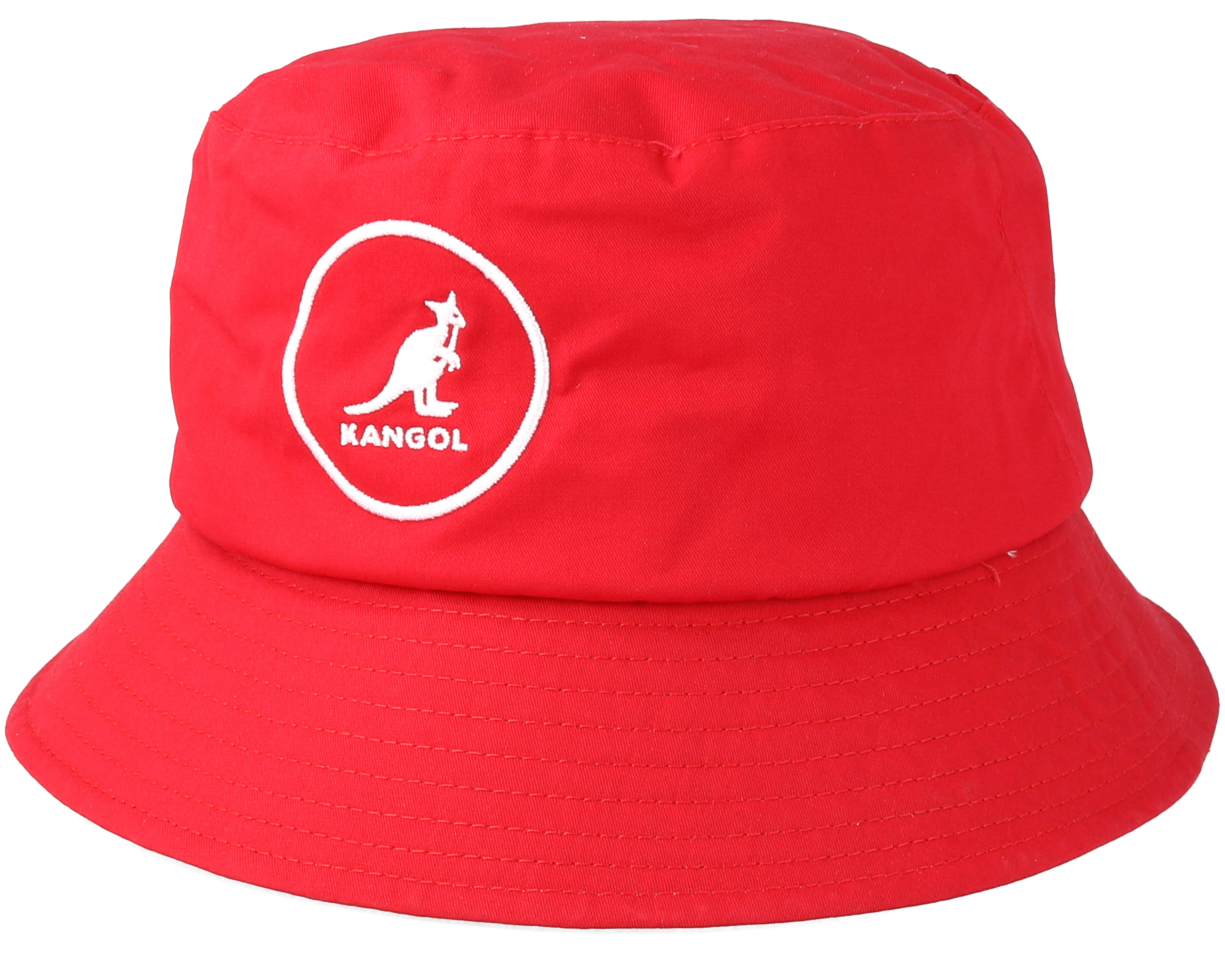 Cotton Rojo Red Bucket Kangol hats Hatstore.co.uk