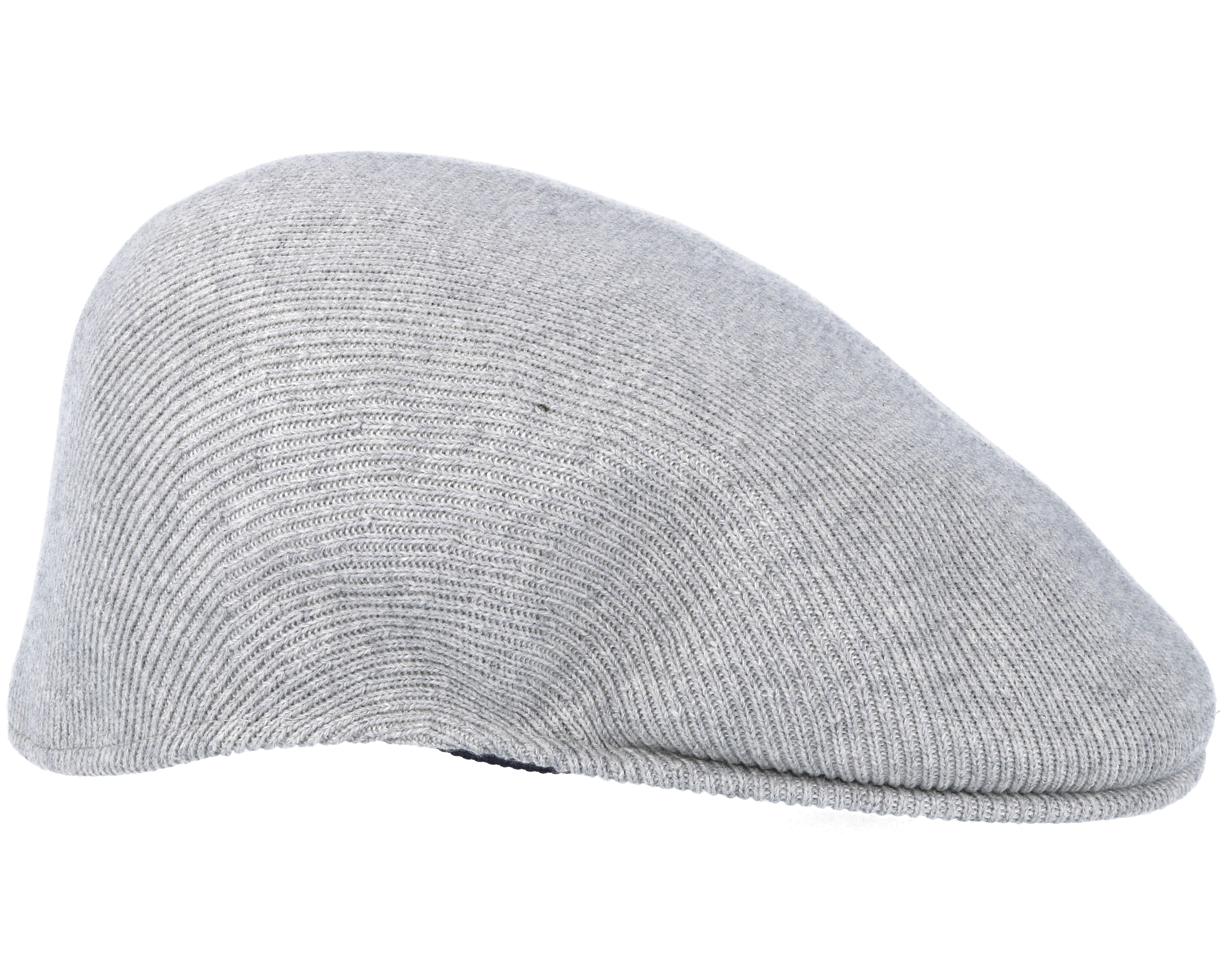Cotton Rib 504 Grey Flat Cap - Kangol caps | Hatstore.co.uk