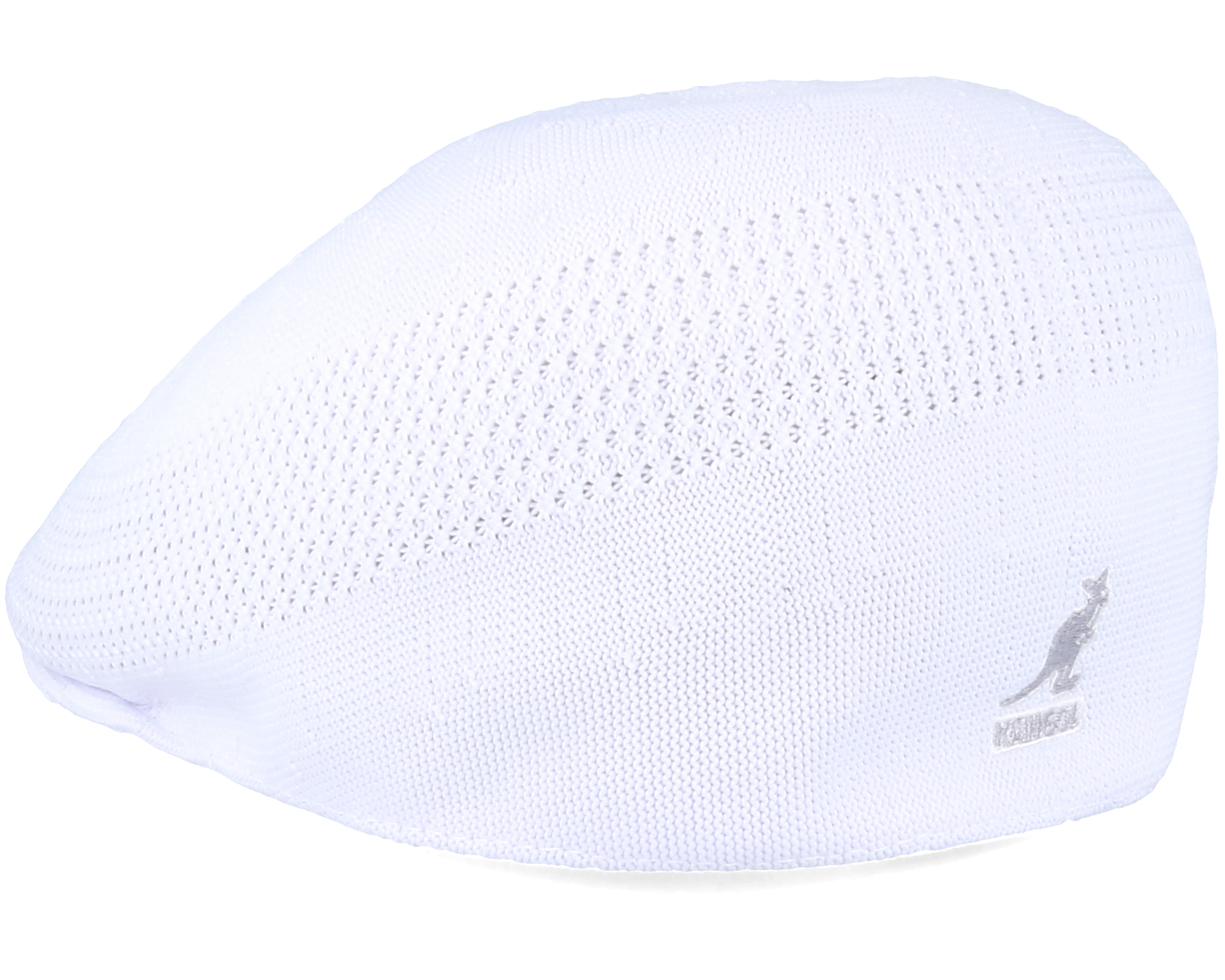 Tropic 507 Ventair White Flat Cap Kangol caps Hatstore.co.uk