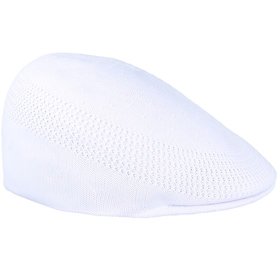 white kangol flat cap