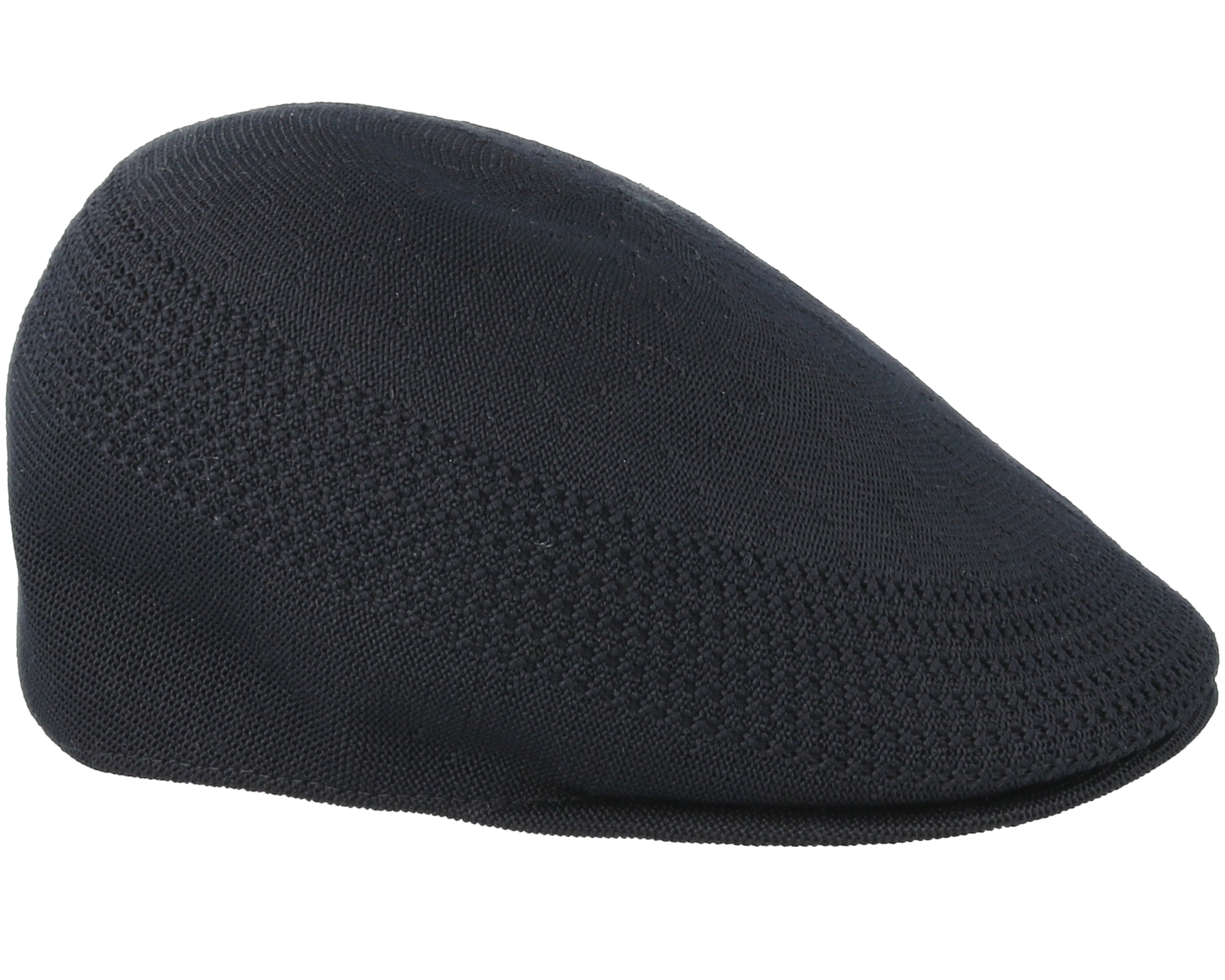 Tropic 507 Ventair Black Flat Cap Kangol caps Hatstore.co.uk