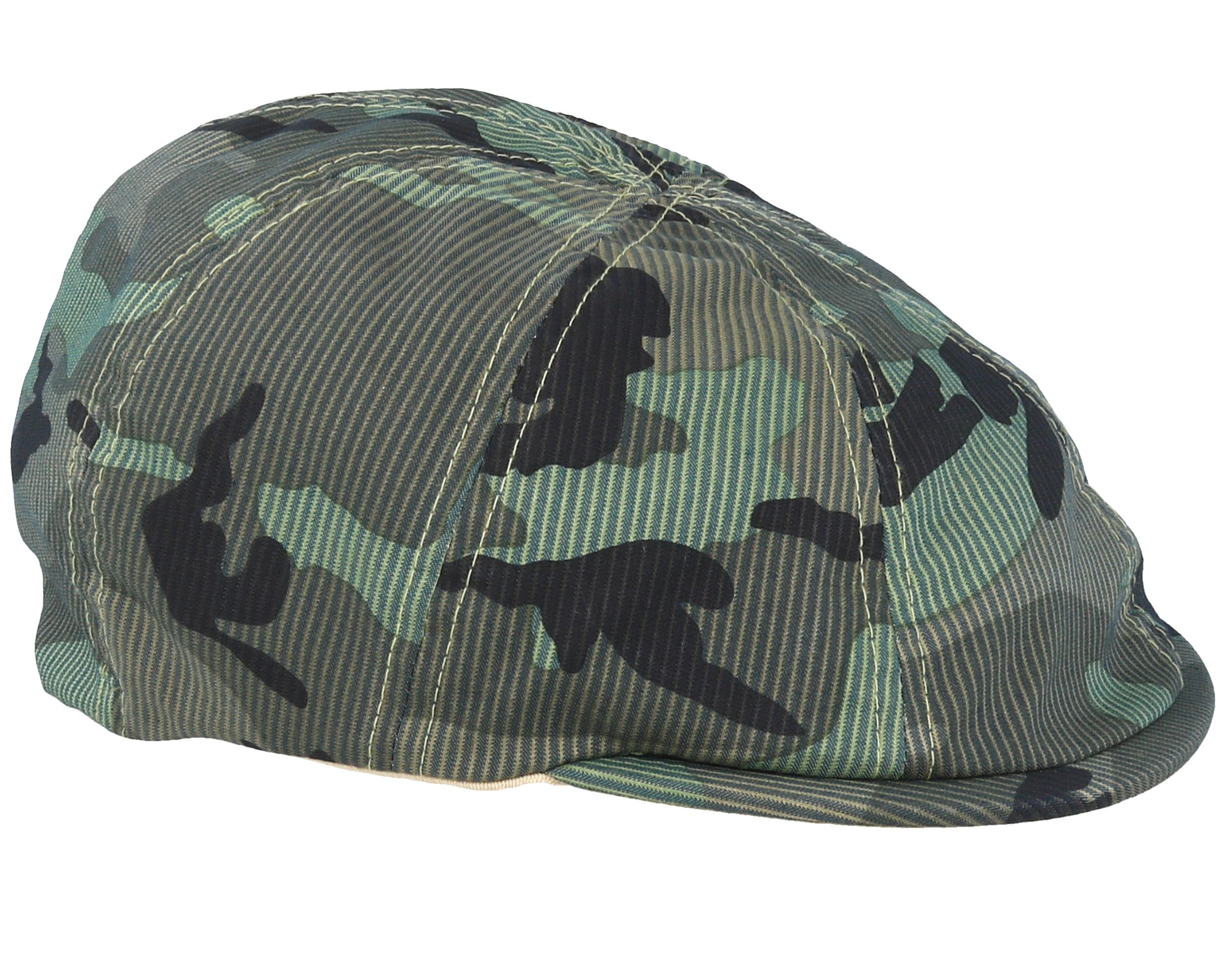 Pattern 6 Panel Cap Camo Flat Cap Kangol caps Hatstore.co.uk