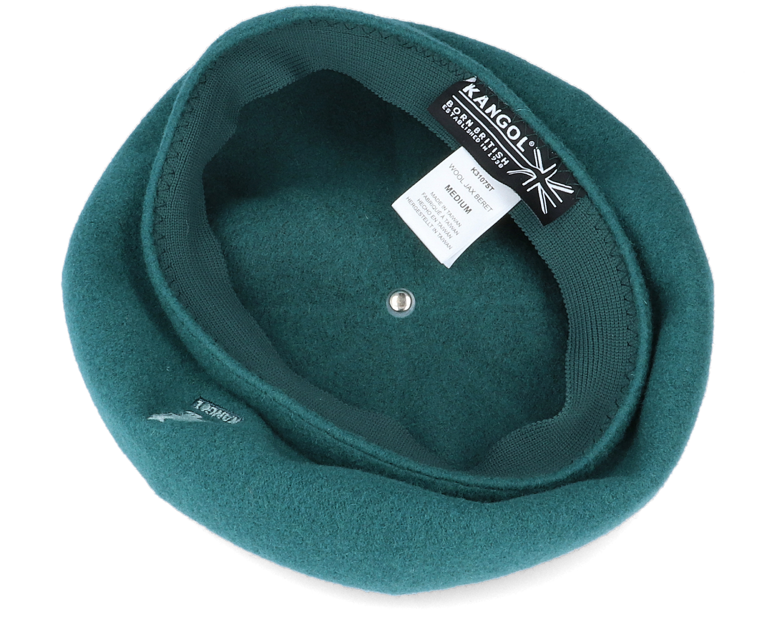 Wool Jax Dk Lichen Green Beret Kangol hats Hatstore.co.uk