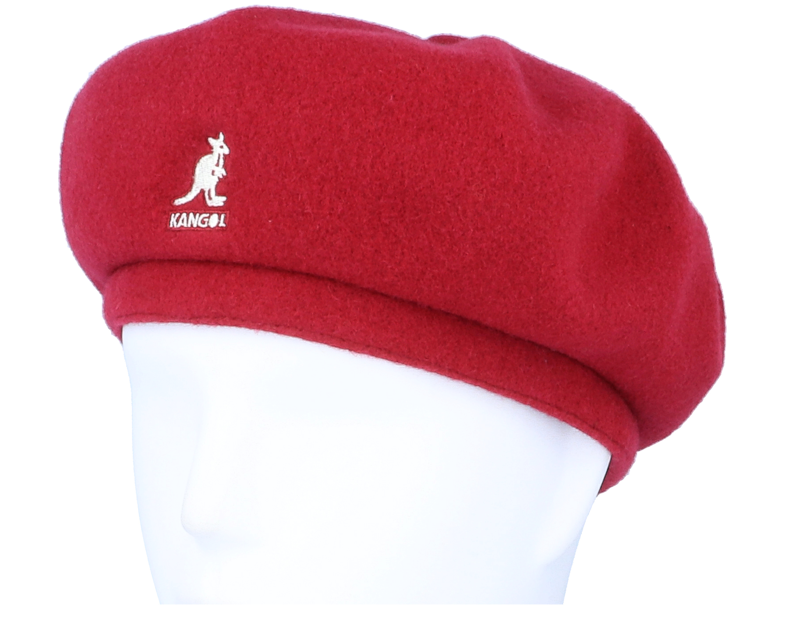 Wool Jax Red Velvet Beret Kangol hats Hatstore.co.uk