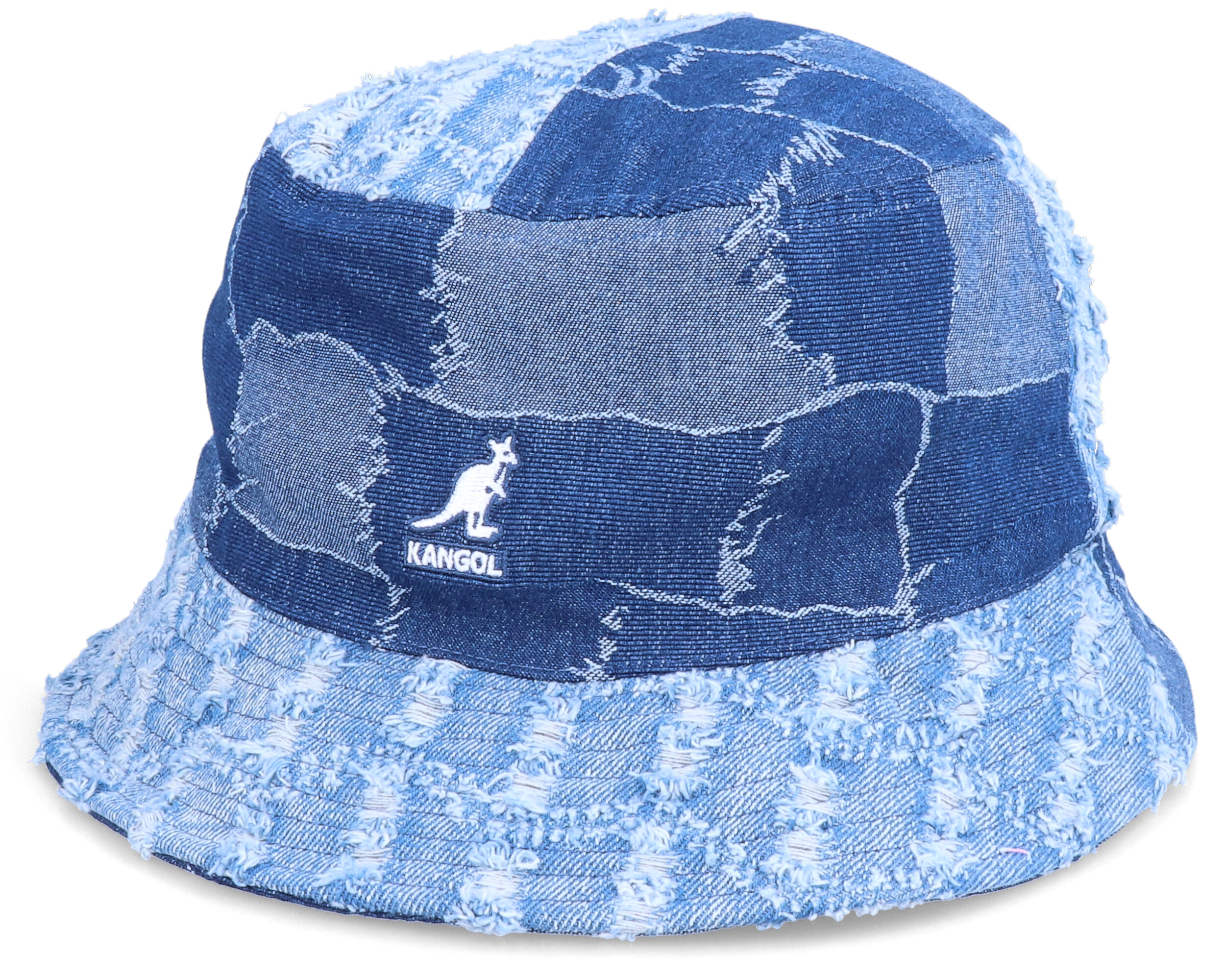 Denim Mashup Medium Blue Bucket Kangol hat Hatstore.co.in