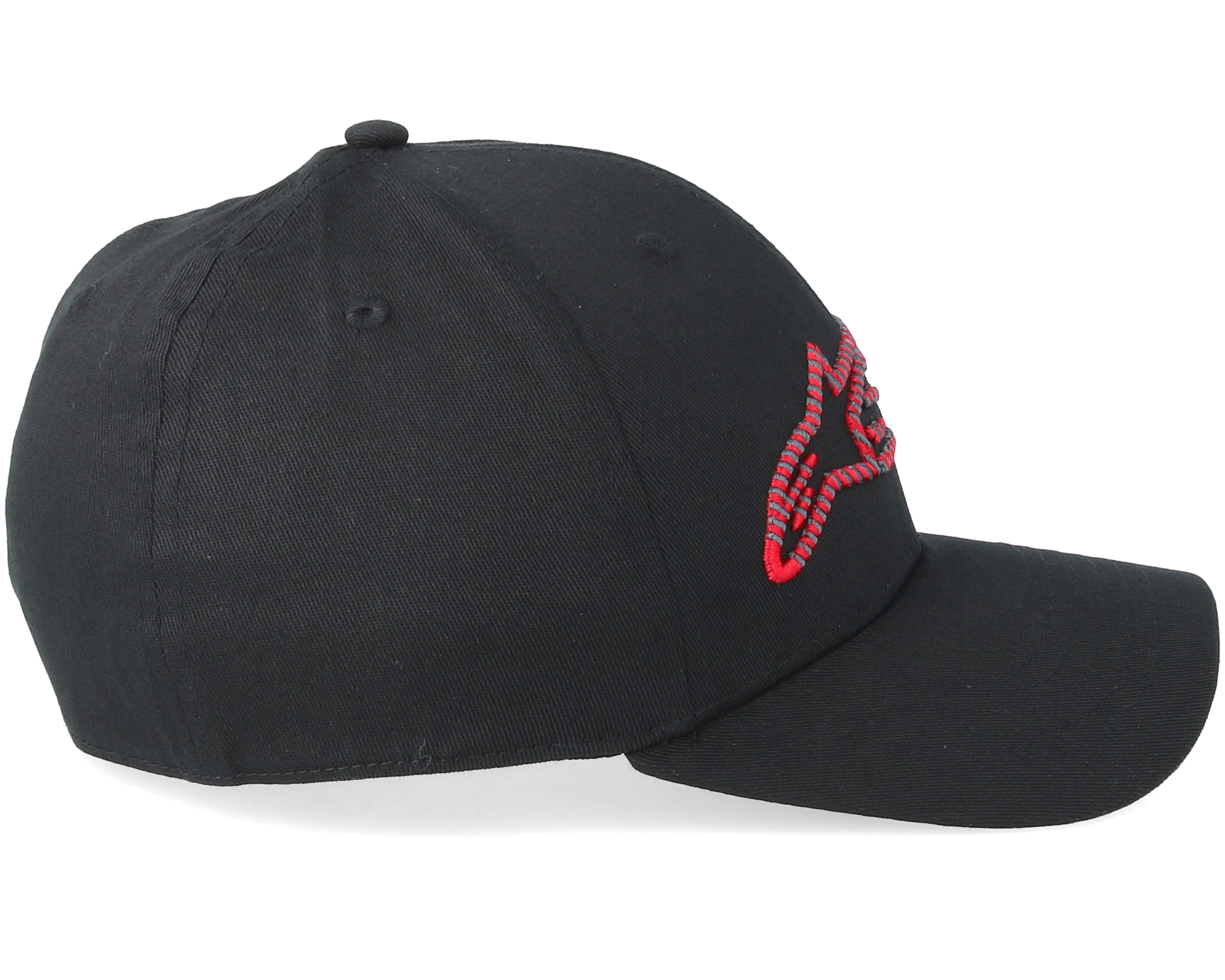 Blaze Fader Black/Red Flexfit Alpinestars caps Hatstore.co.uk