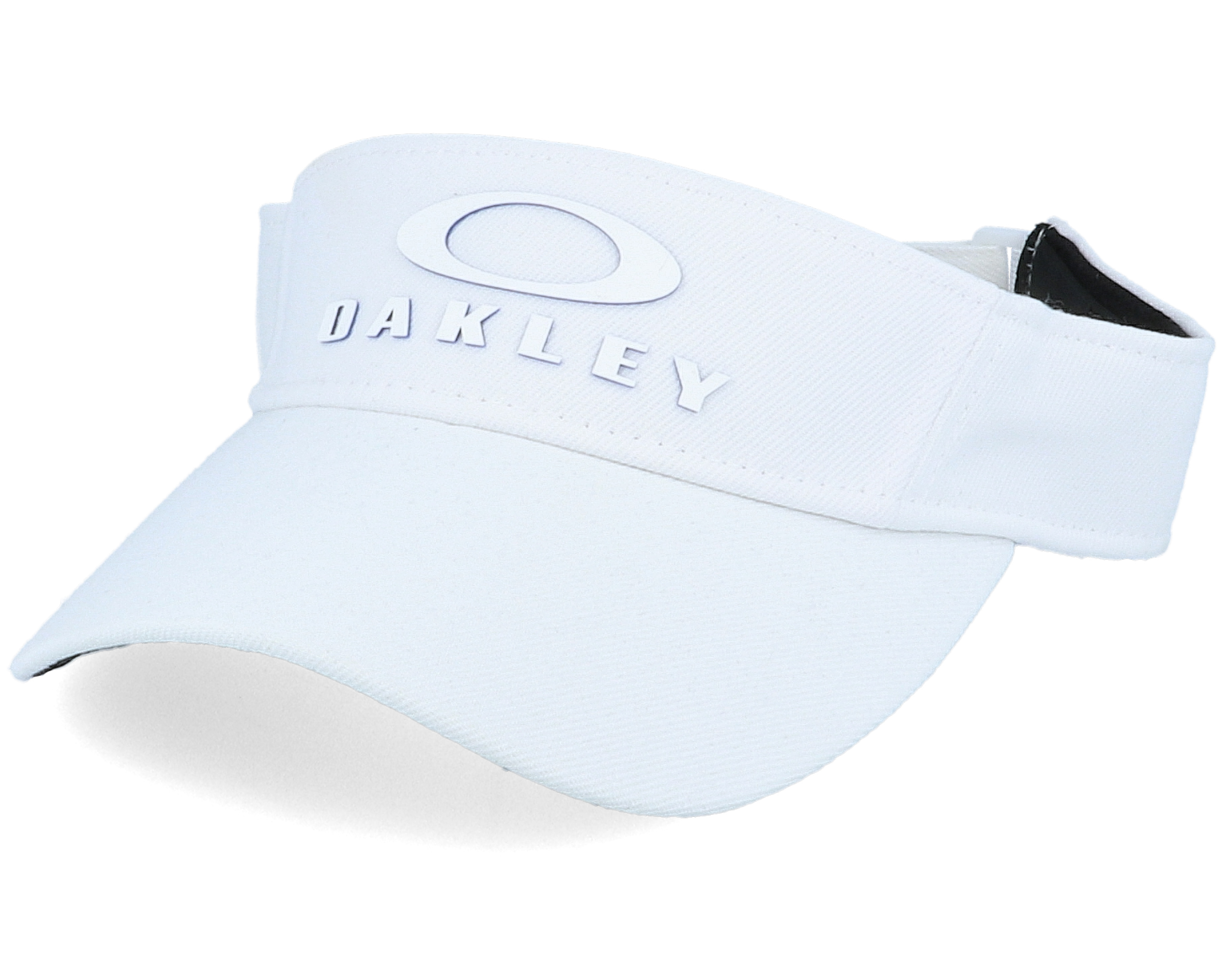 Logo Edge Visor 4.0 White Visor Oakley caps