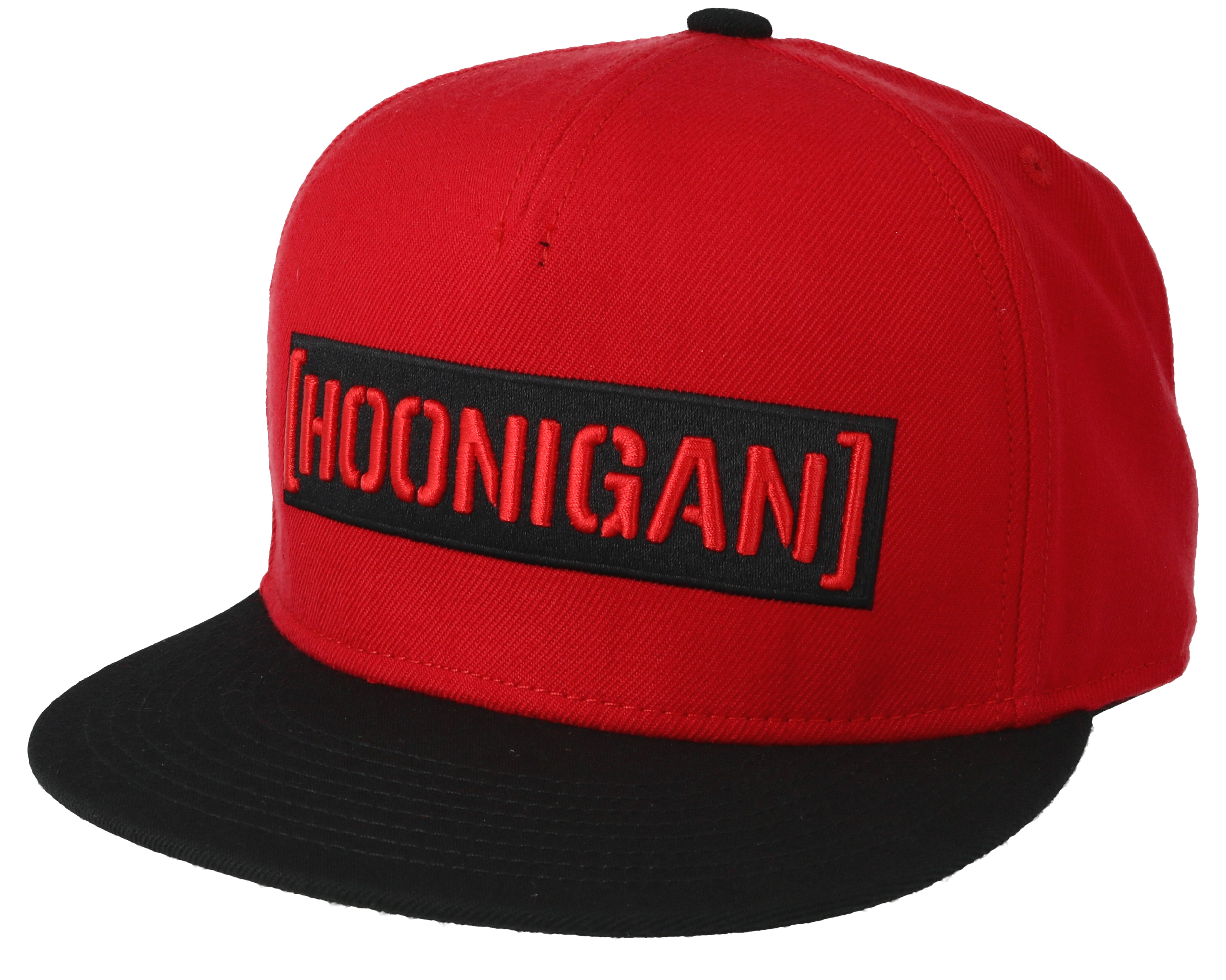 Censor Bar Red/Black Snapback Hoonigan caps Hatstore.co.uk