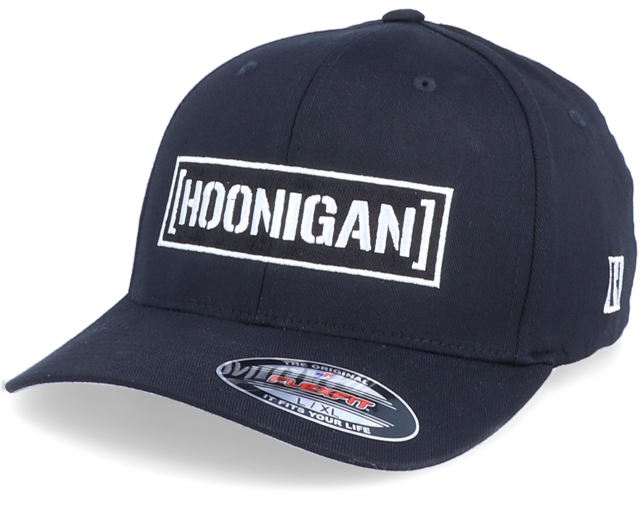 Censor Bar Black/White Flexfit Hoonigan caps
