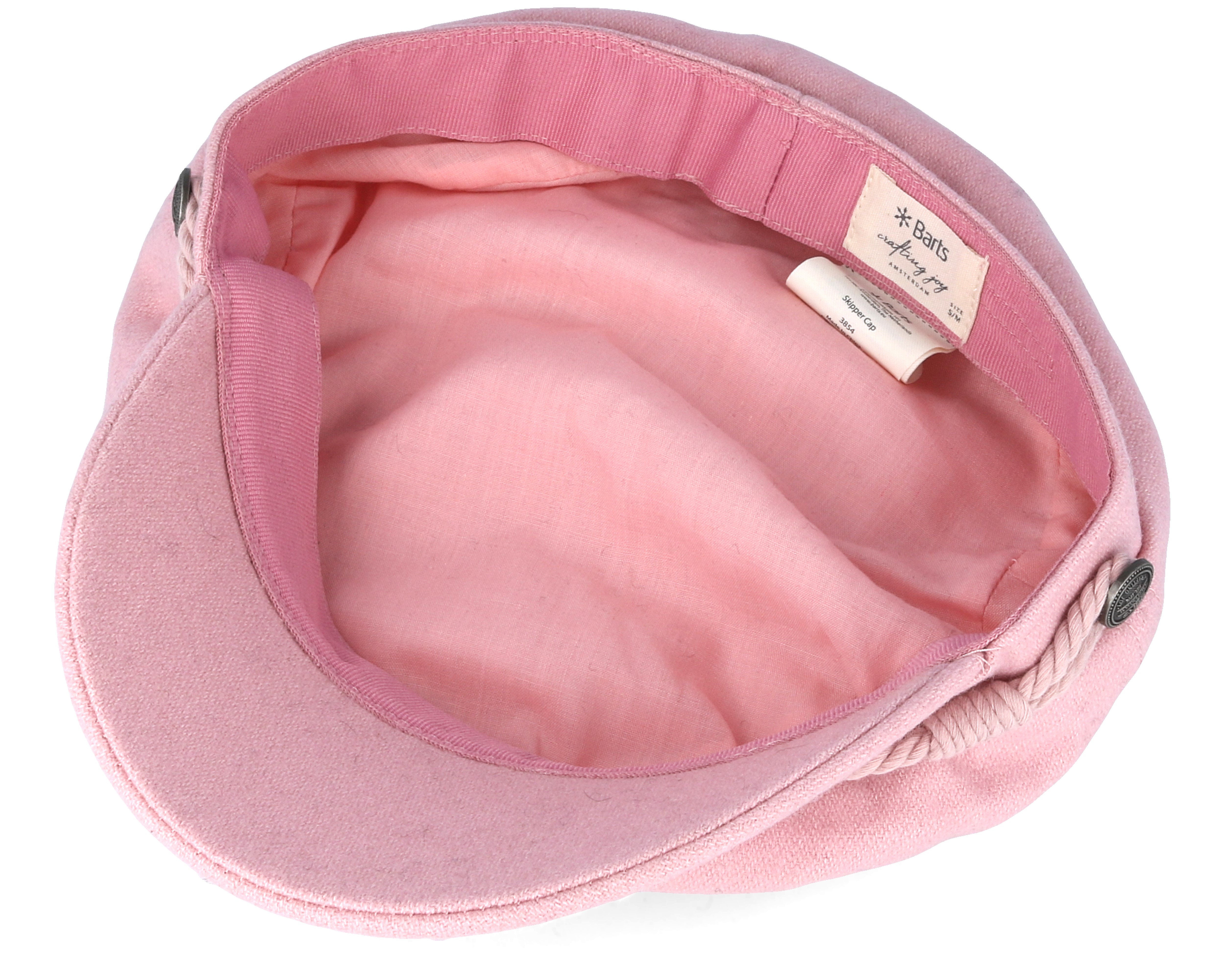 Skipper Dusty Pink Flat Cap Barts caps Hatstore.co.uk