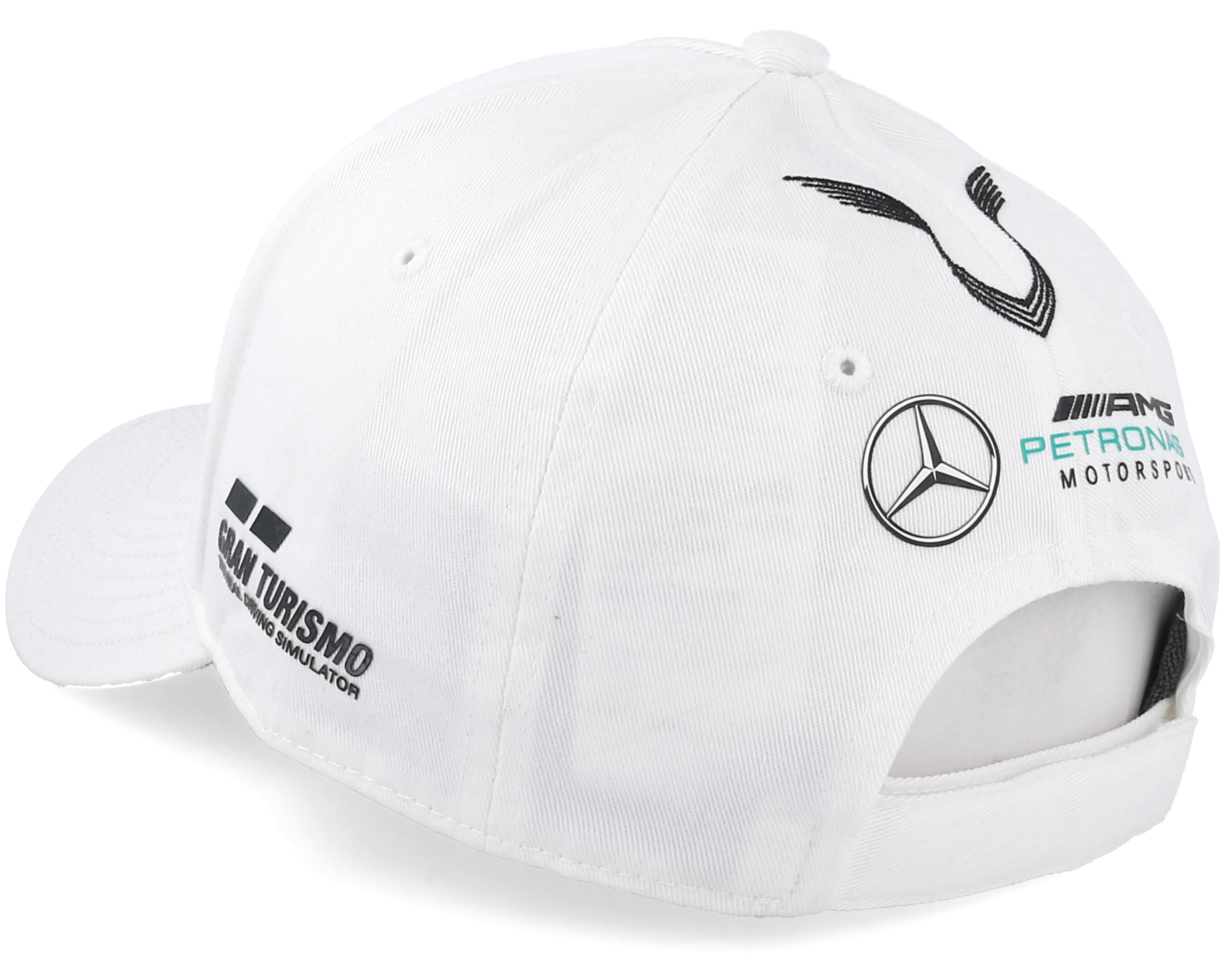 Lewis Hamilton Drivers Cap White Adjustable Mercedes caps