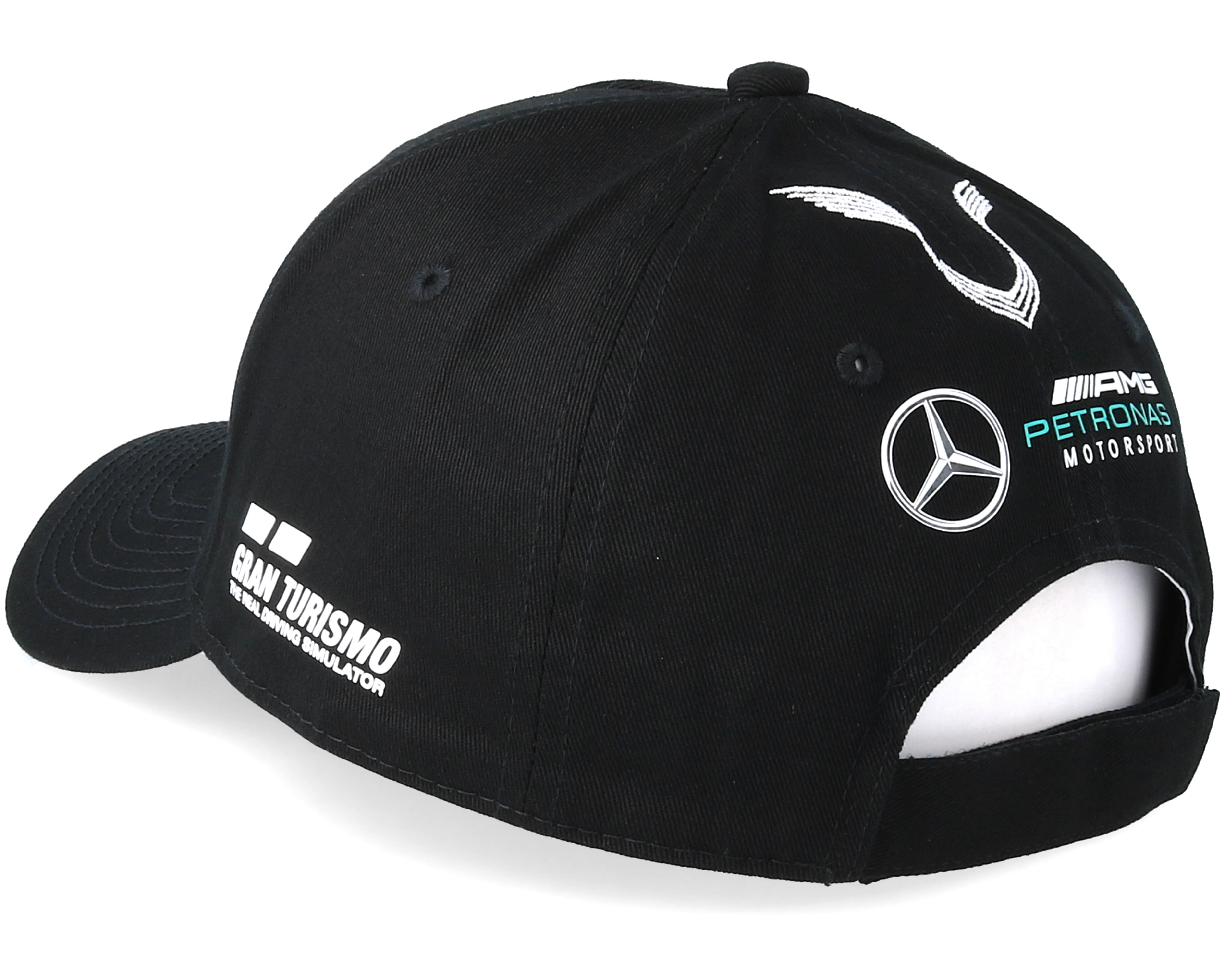Lewis Hamilton Drivers Cap Black Adjustable Mercedes