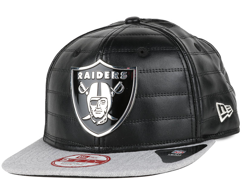 Oakland Raiders Quilted Crown Black/Gold 9Fifty Snapback - New Era caps