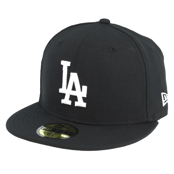 La Dodgers Mlb Basic Black White 59fifty New Era