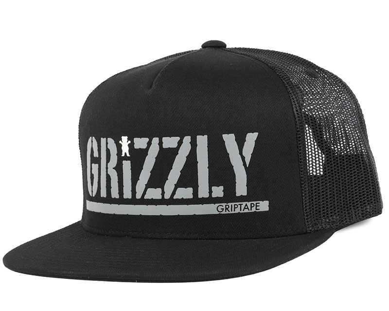 Colored Bear Stamp Black Snapback 