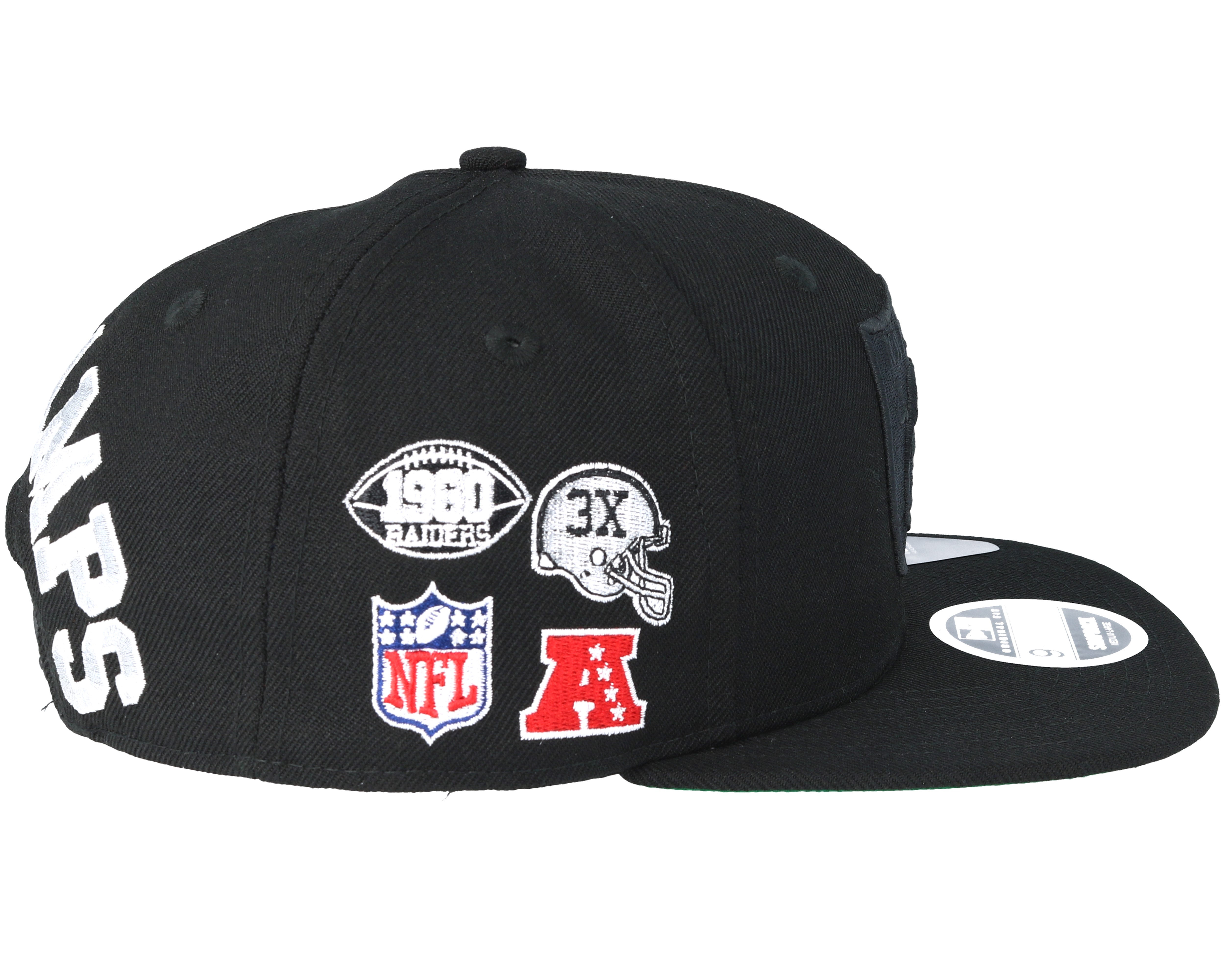 Oakland Raiders Winners Patch Black Snapback New Era caps Hatstore