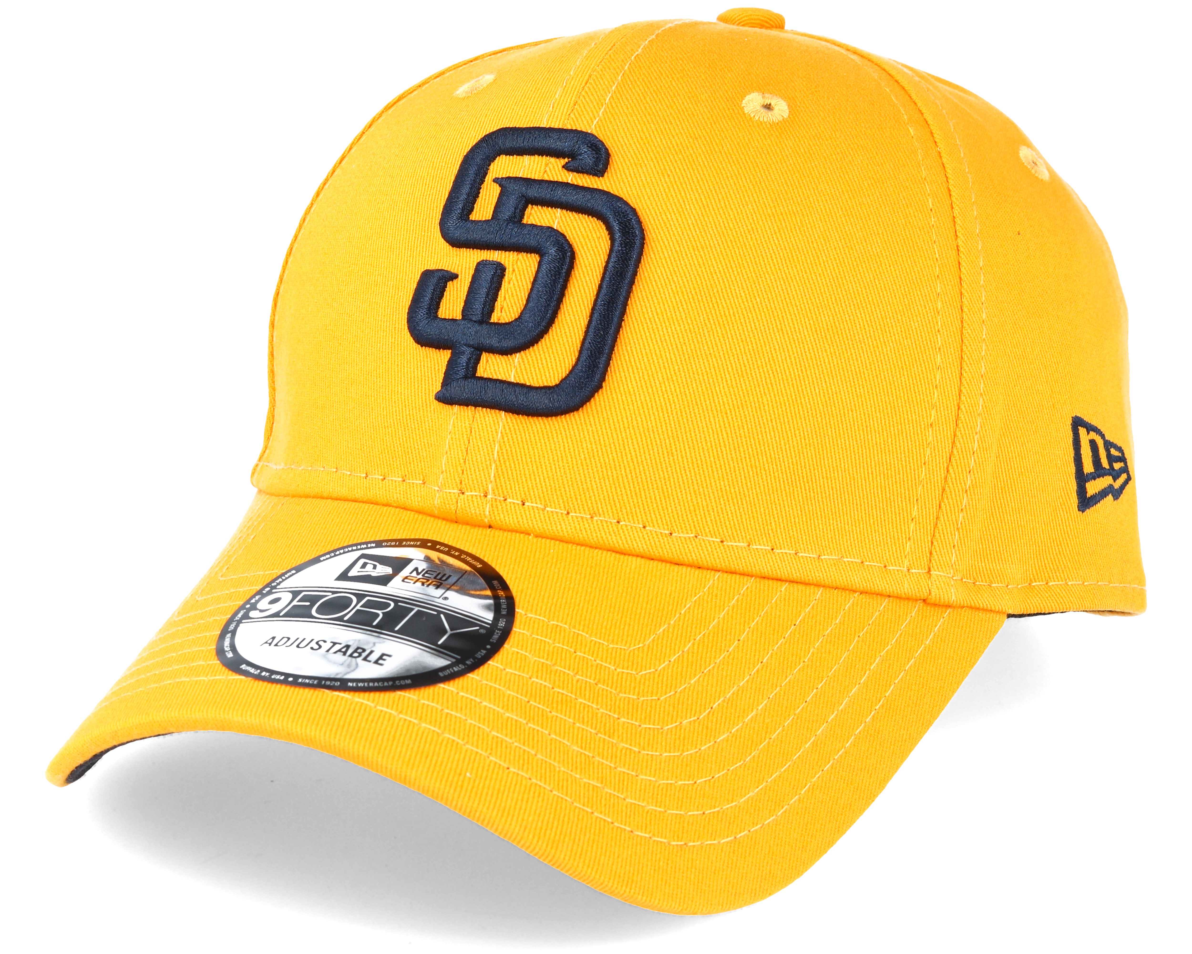 San Diego Padres League Essential Yellow Adjustable New Era caps
