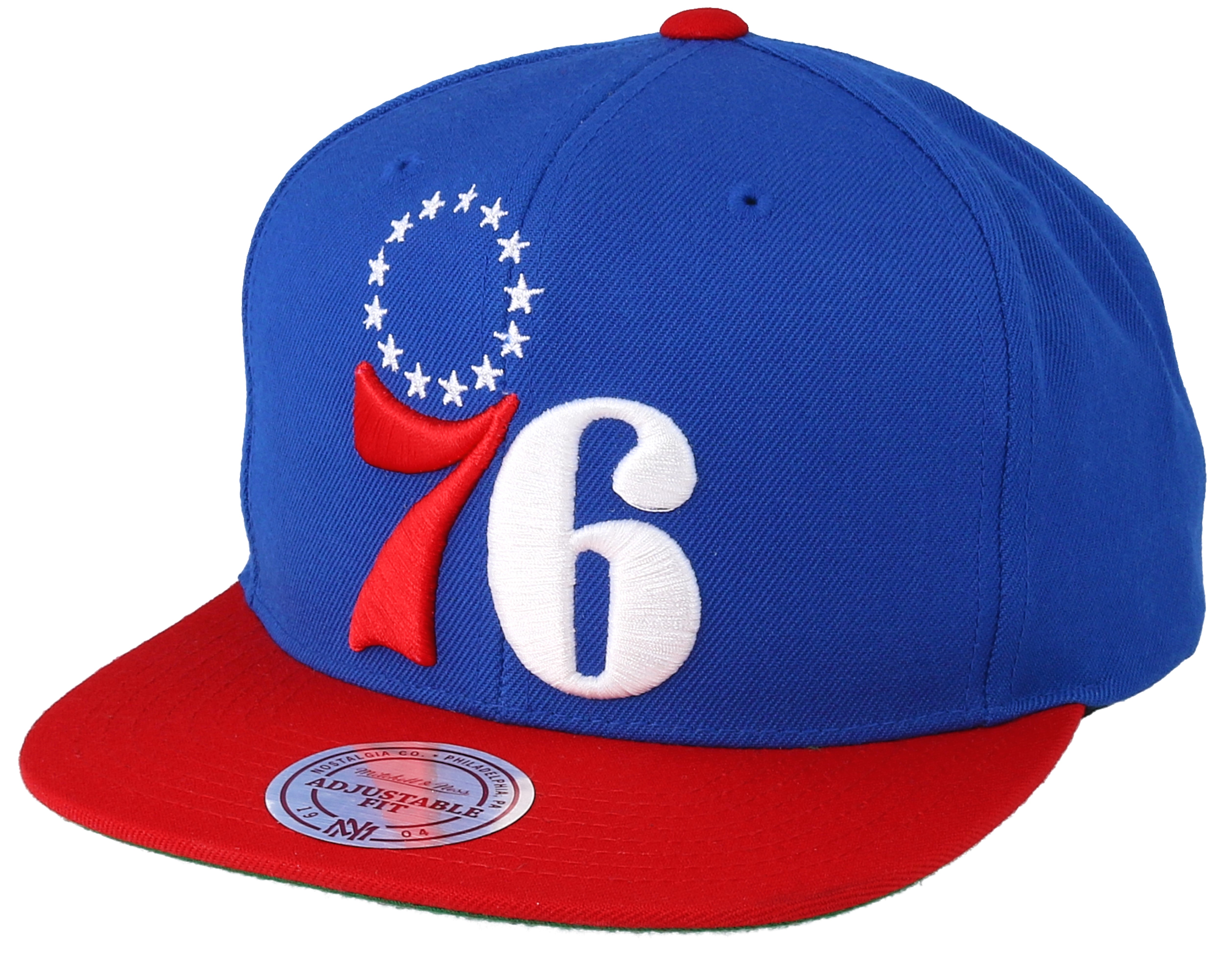 Philadelphia 76ers XL Logo 2 Tone Red/Blue Snapback ...