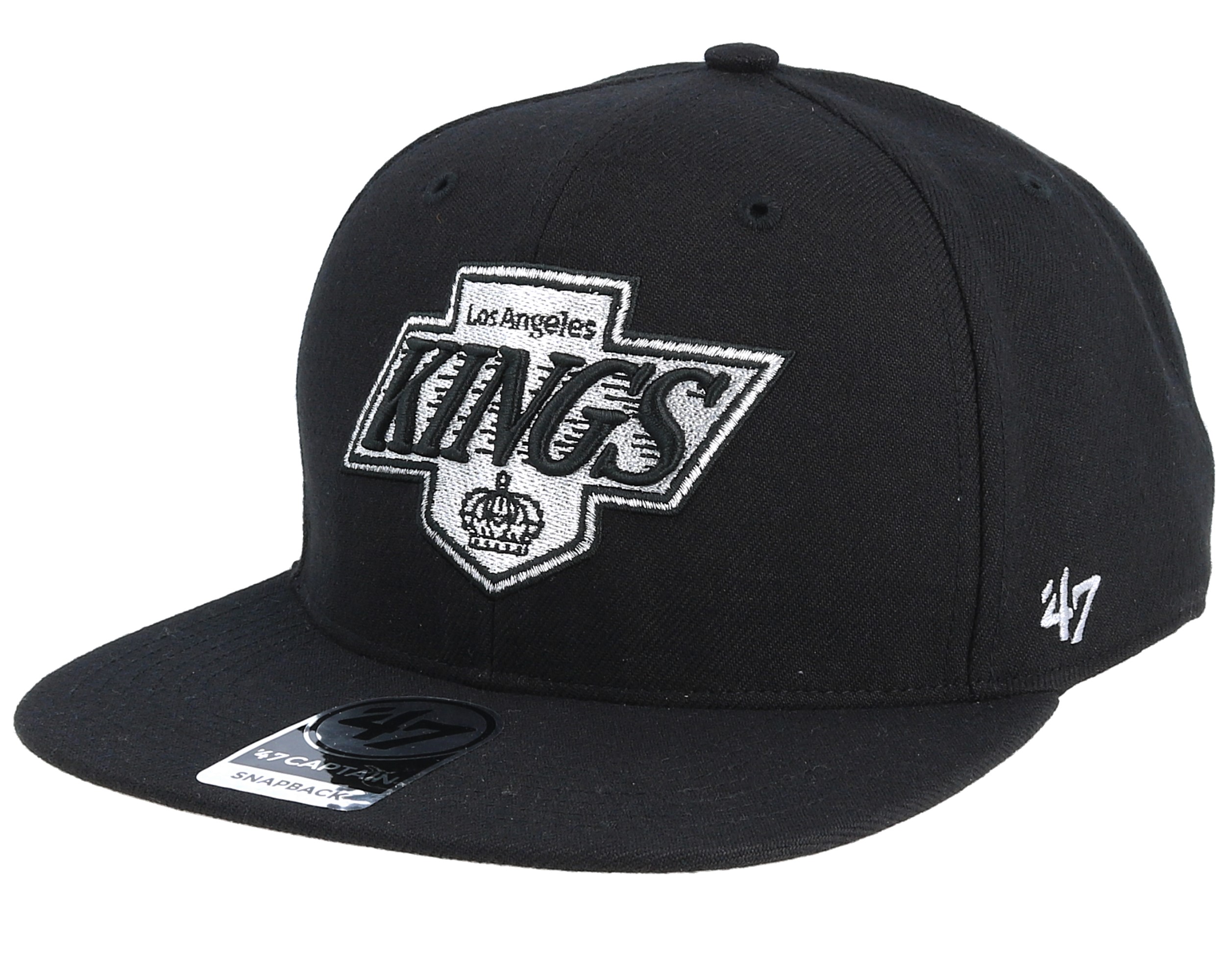 La Kings Sure Shot Black Snapback - 47 Brand caps - Hatstoreworld.com