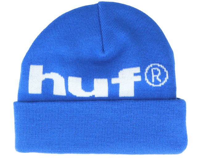 HUF Box Logo Snapback Cappello Dark Cobalt