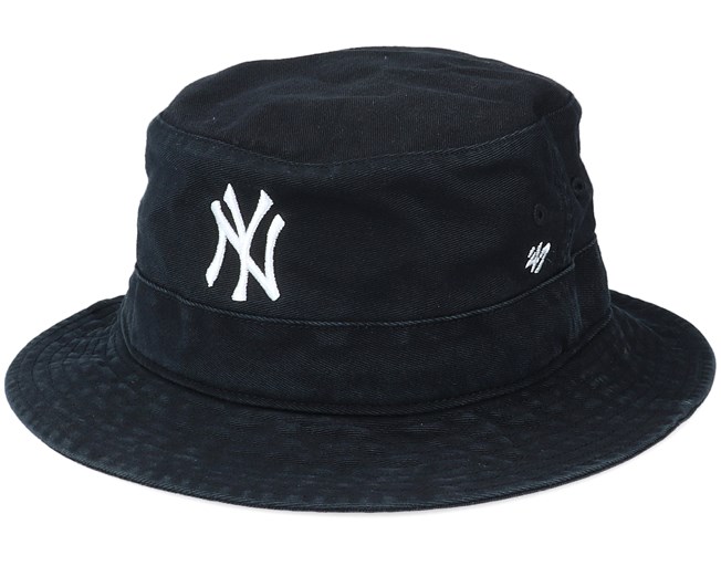 New York Yankees Black/White Bucket - 47 Brand hats | Hatstore.co.uk
