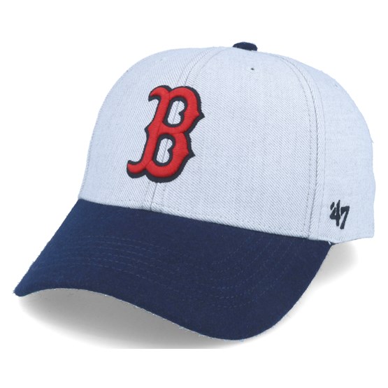 Keps Boston Red Sox Munson Mvp Grey/navy Adjustable - 47 Brand - Grå Reglerbar