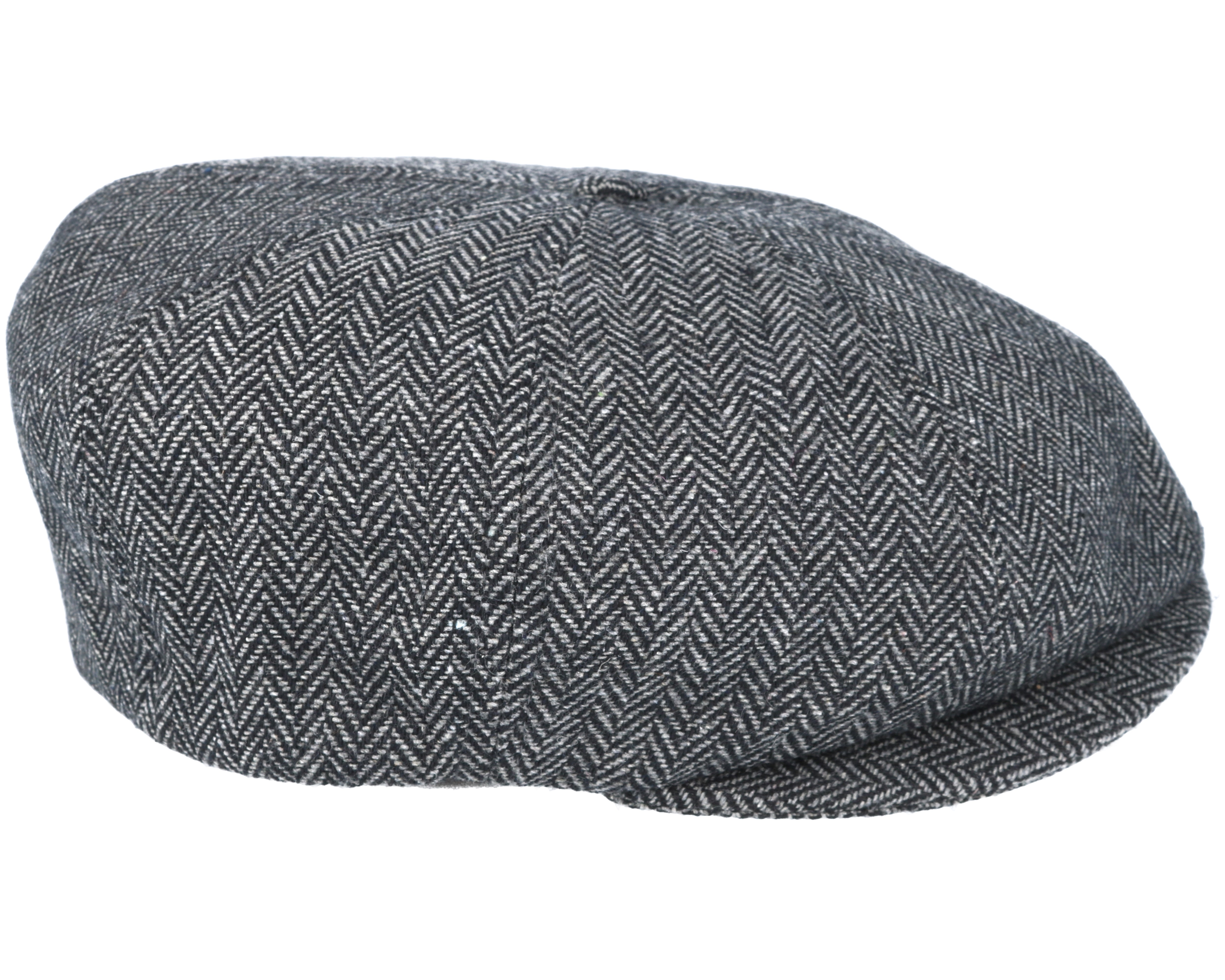 Brood Snap Dark Grey Flat Cap Brixton caps Hatstore.co.uk