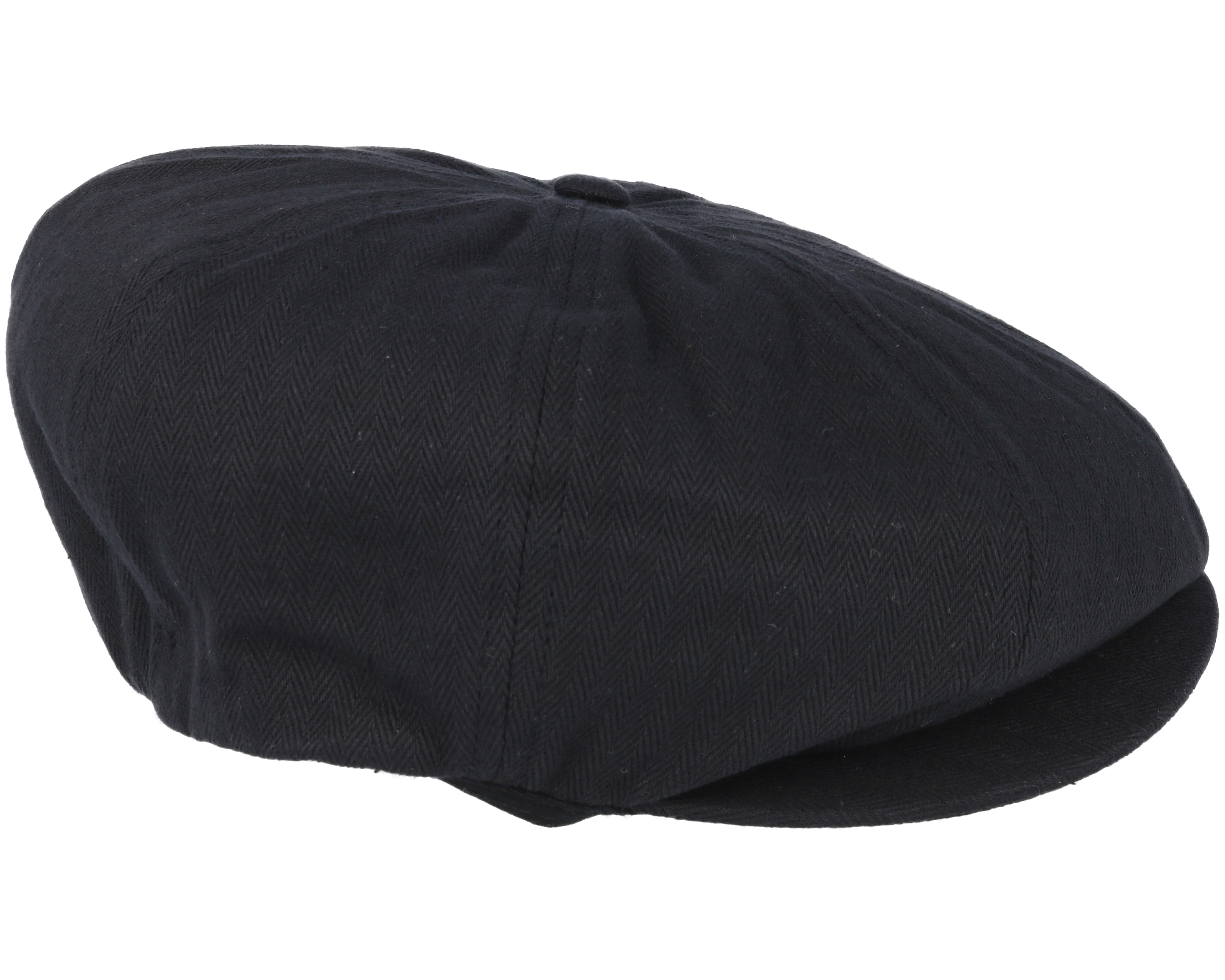 Brood Black Flat Cap - Brixton caps | Hatstore.co.uk