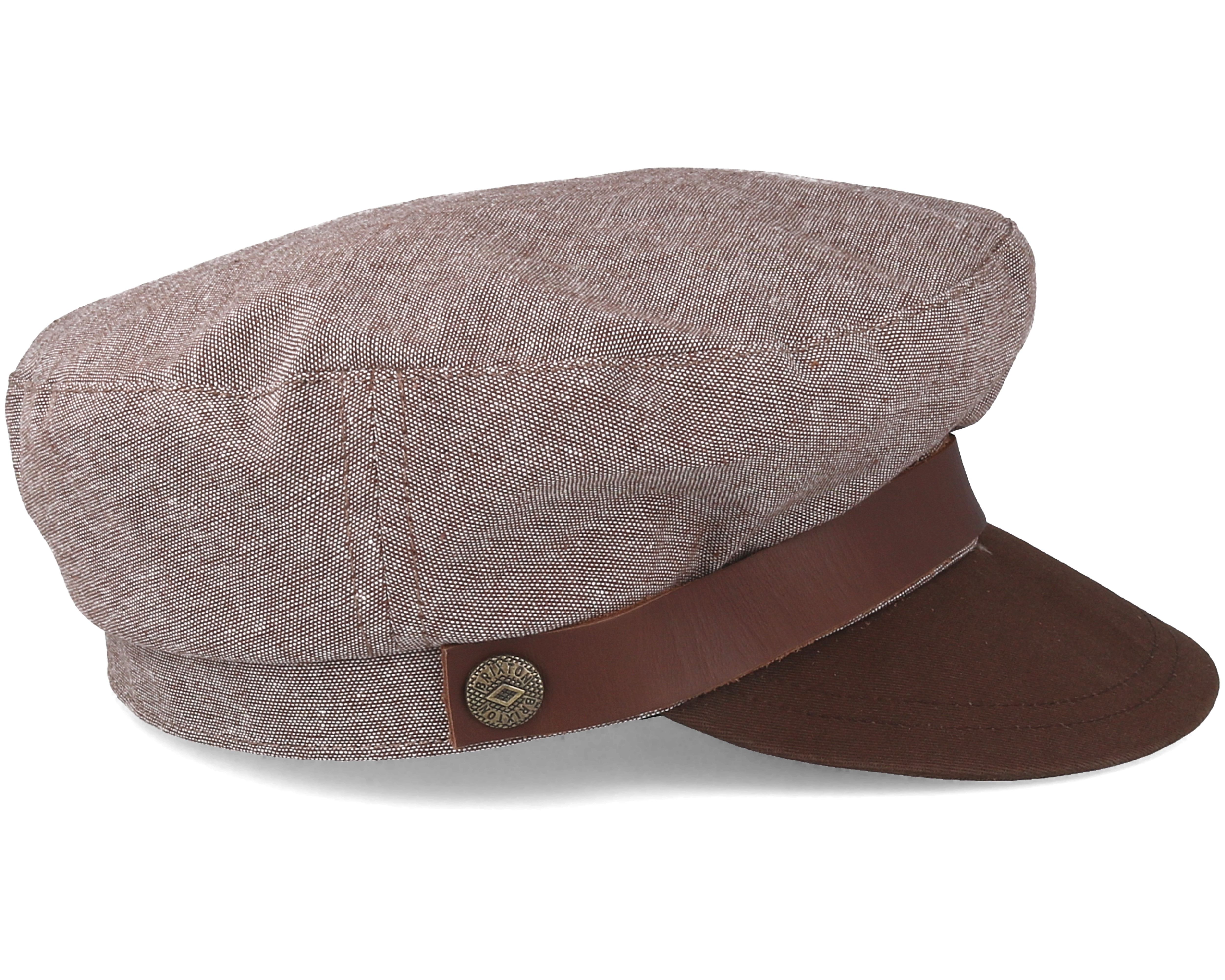 Fiddler Brown Flat Cap Brixton caps Hatstore.co.uk