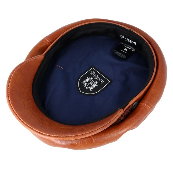 brixton leather fiddler cap