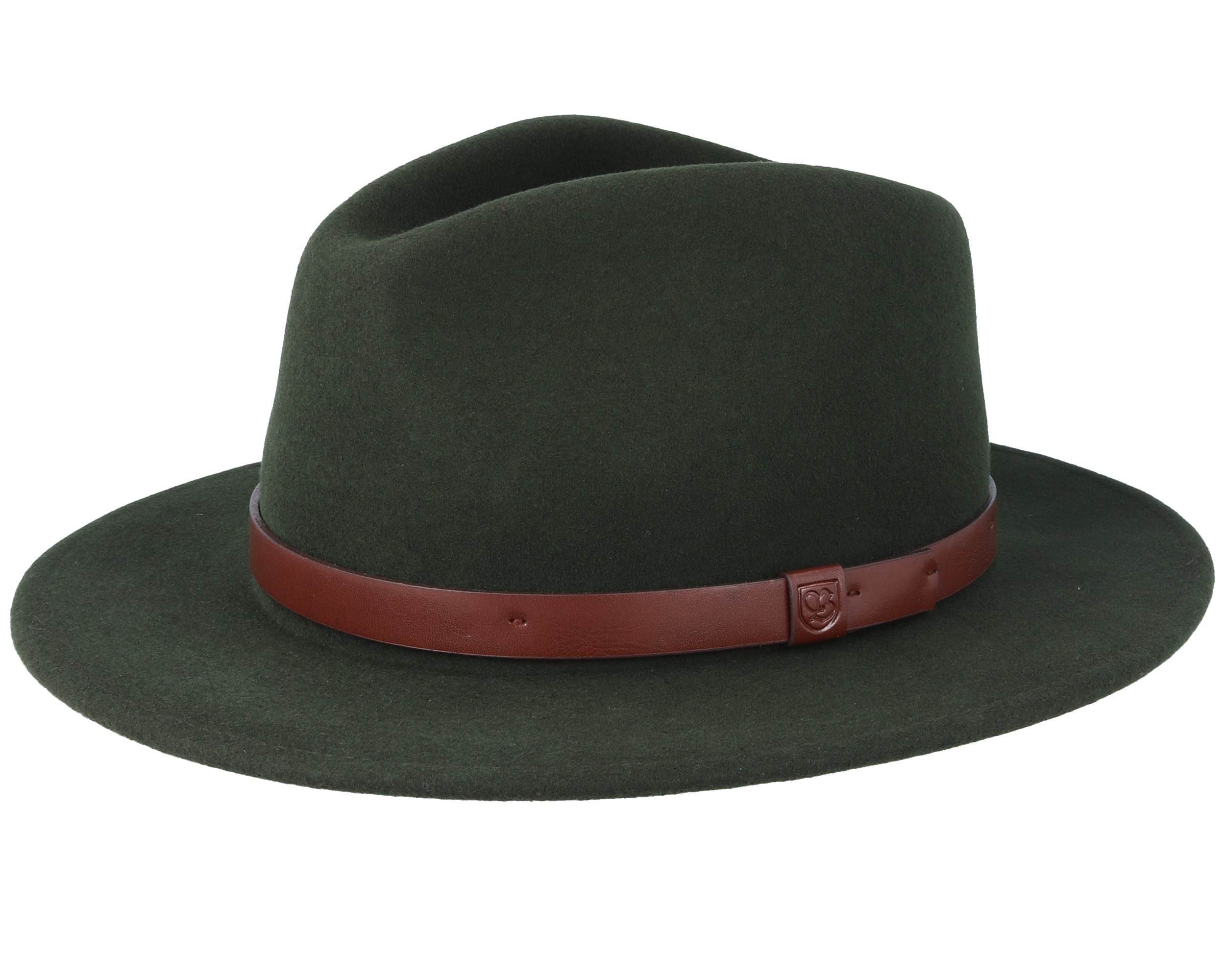 Messer Hunter Green Fedora Brixton hats Hatstore.co.uk