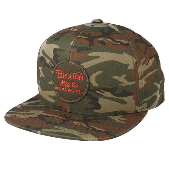 Wheeler Camo/Olive Snapback - Brixton