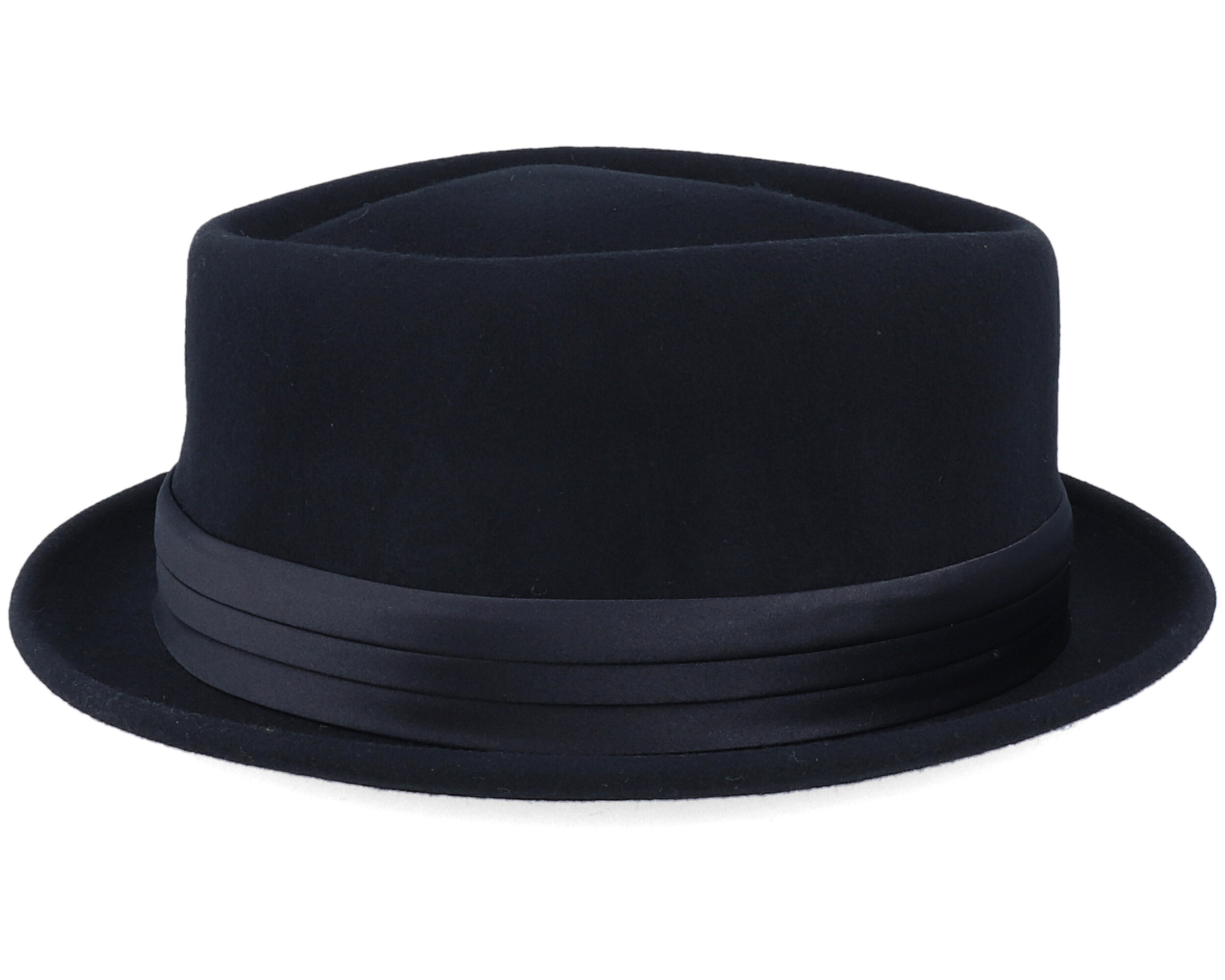 Stout Black/Black Xl Pork Pie Brixton hats