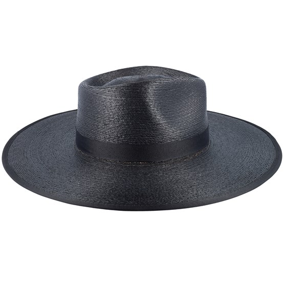 Black straw hat Clearance