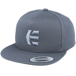 Icon Charcoal Snapback - Etnies caps 