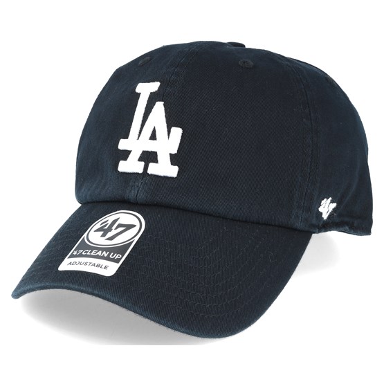 Los Angeles Dodgers Mlb `47 Clean Up Black Adjustable - 47 Brand caps ...