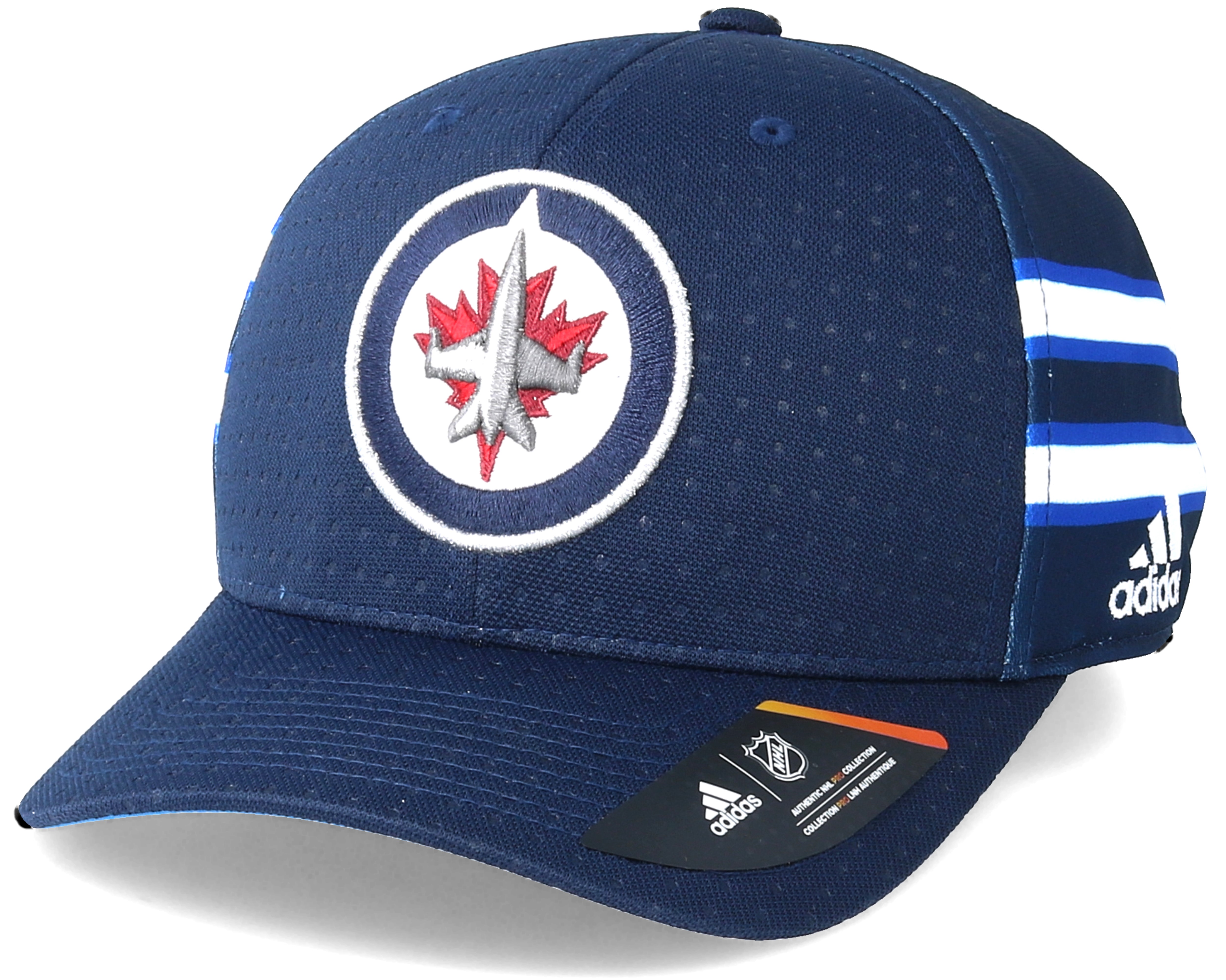 Winnipeg Jets Locker Room Structured Navy Flexfit - Adidas ...
