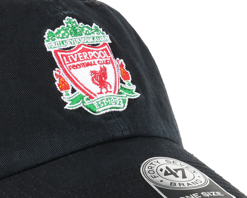 Liverpool FC Crest Clean Up Black Adjustable - 47 Brand caps ...