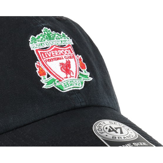 black liverpool baseball cap