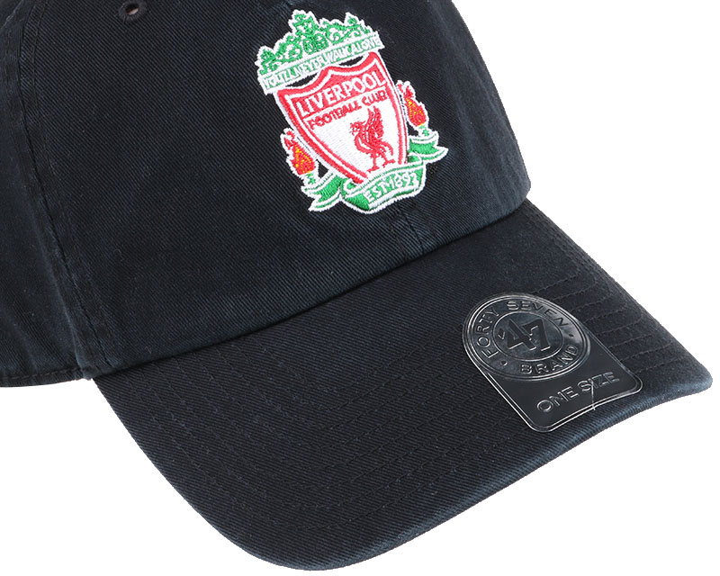 Liverpool FC Crest Clean Up Black Adjustable - 47 Brand ...