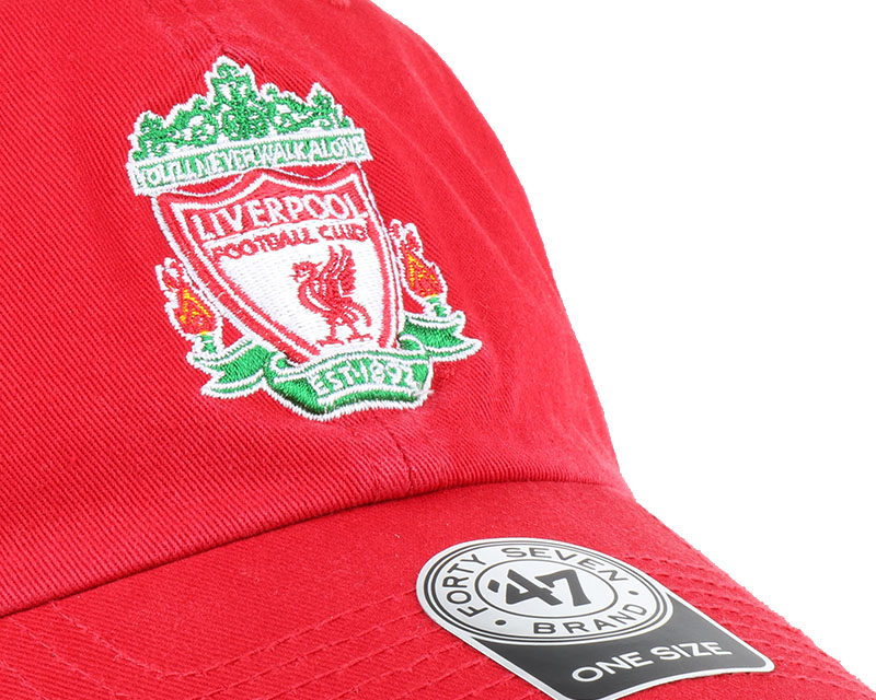 Liverpool FC Crest Clean Up Red Adjustable - 47 Brand caps ...
