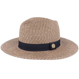 Dakota Panama Black/Tan Straw Hat - Rip 