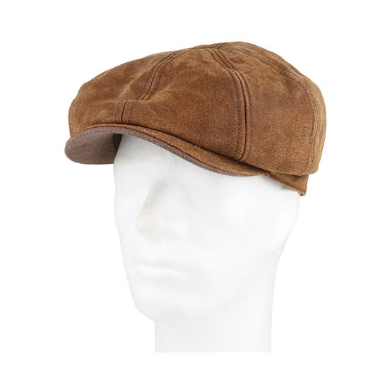 stetson burney leather cap