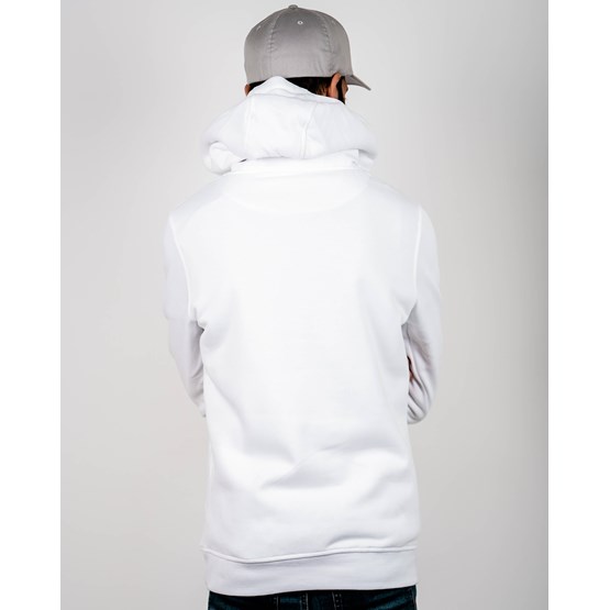 Man in white hoodie Clearance